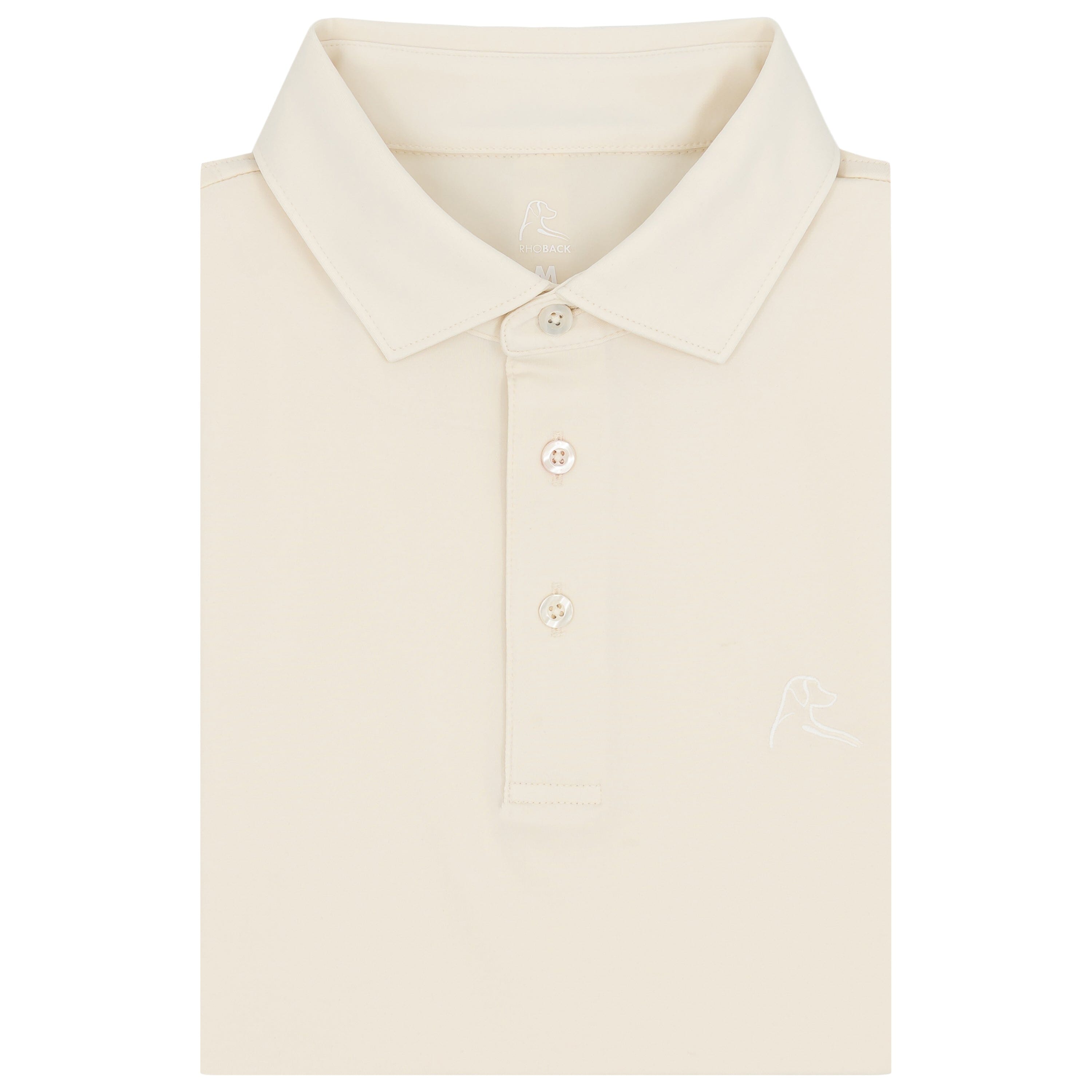 Heather | Performance Polo | Heather - Ivory/Parchment White