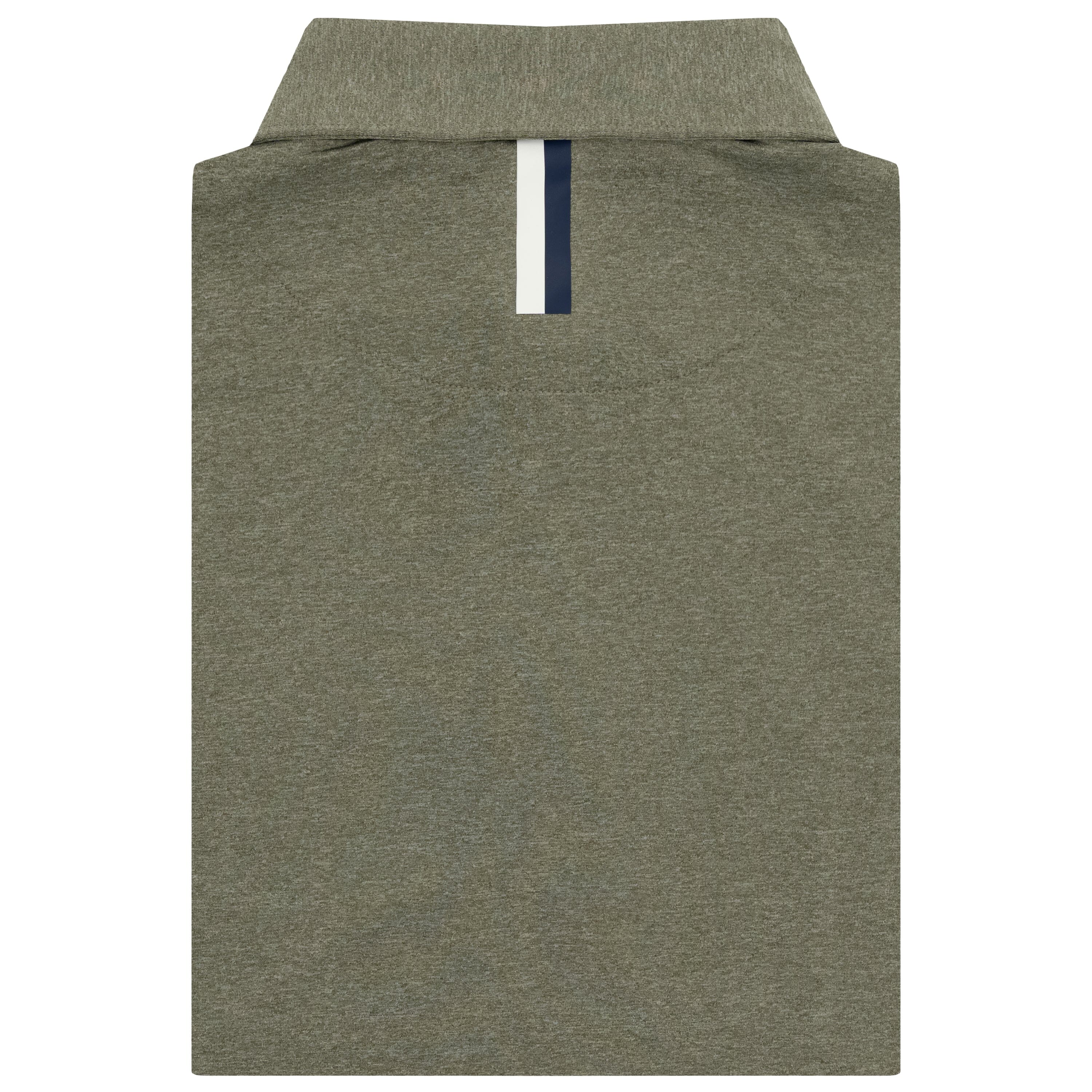 Alternative view of Heather | Performance Polo | Heather - Moss Green/White