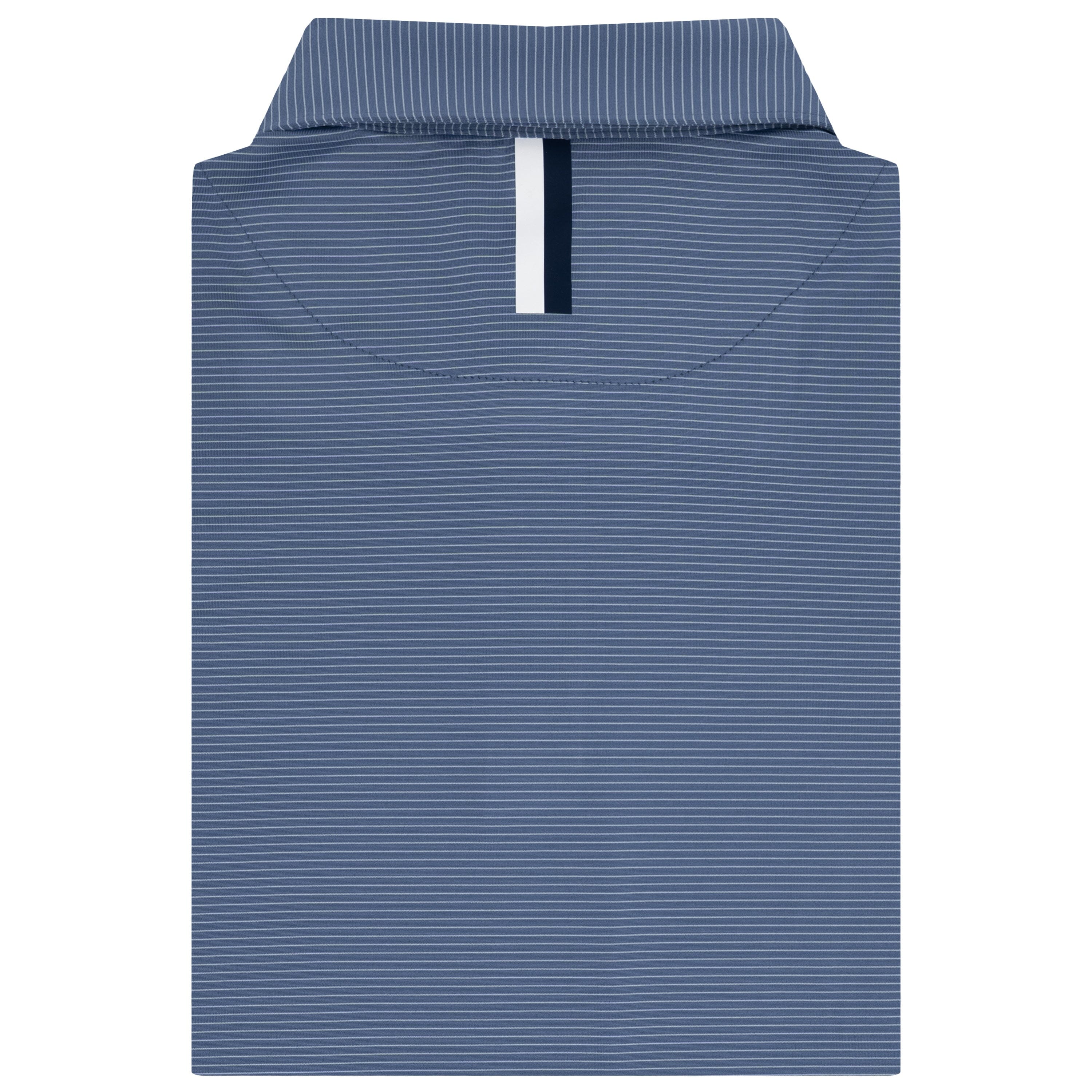 Alternative view of The Shell Stripe | Performance Polo | The Shell Stripe - Coastal Blue/White