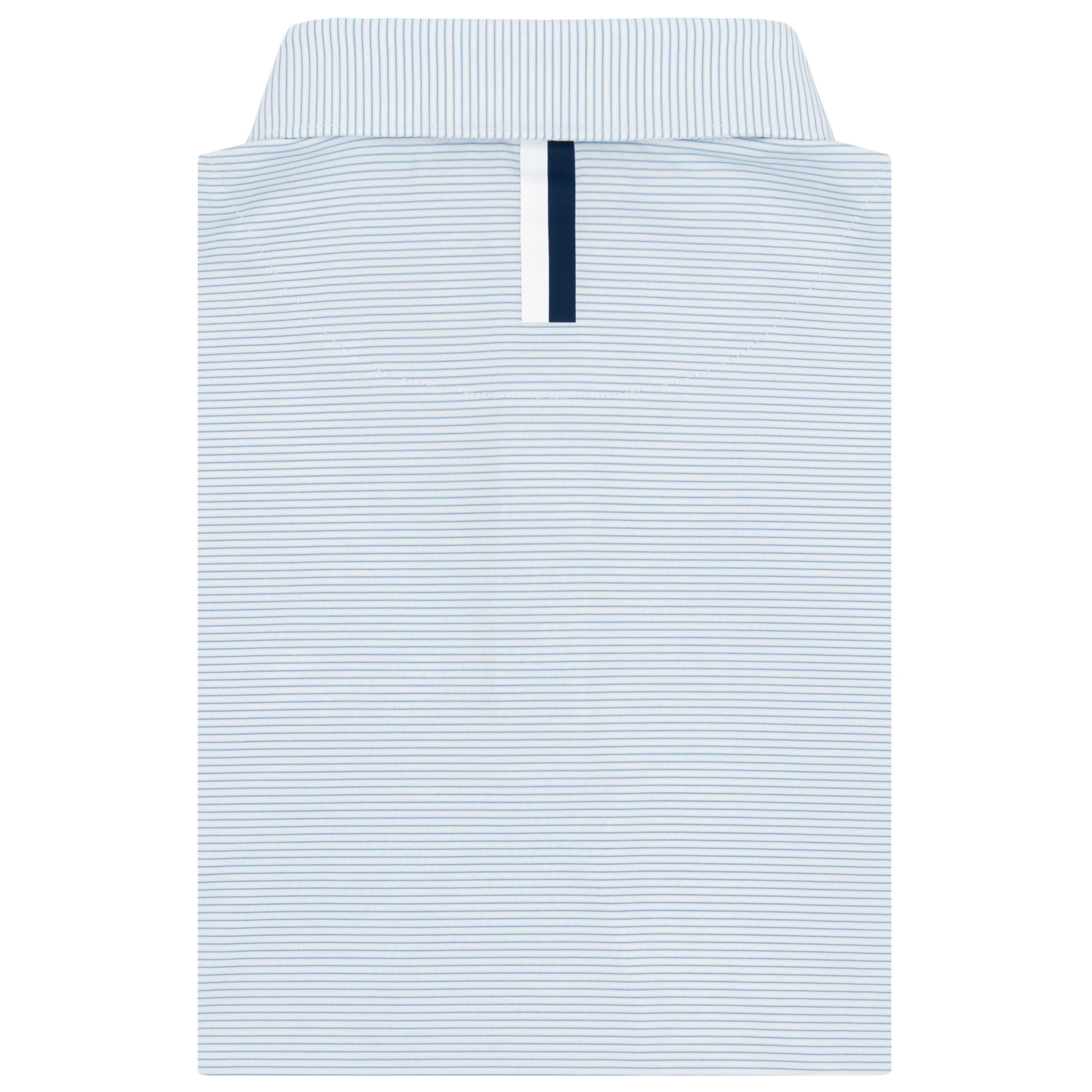 Alternative view of The Shell Stripe | Performance Polo | The Shell Stripe - White/Potomac Blue
