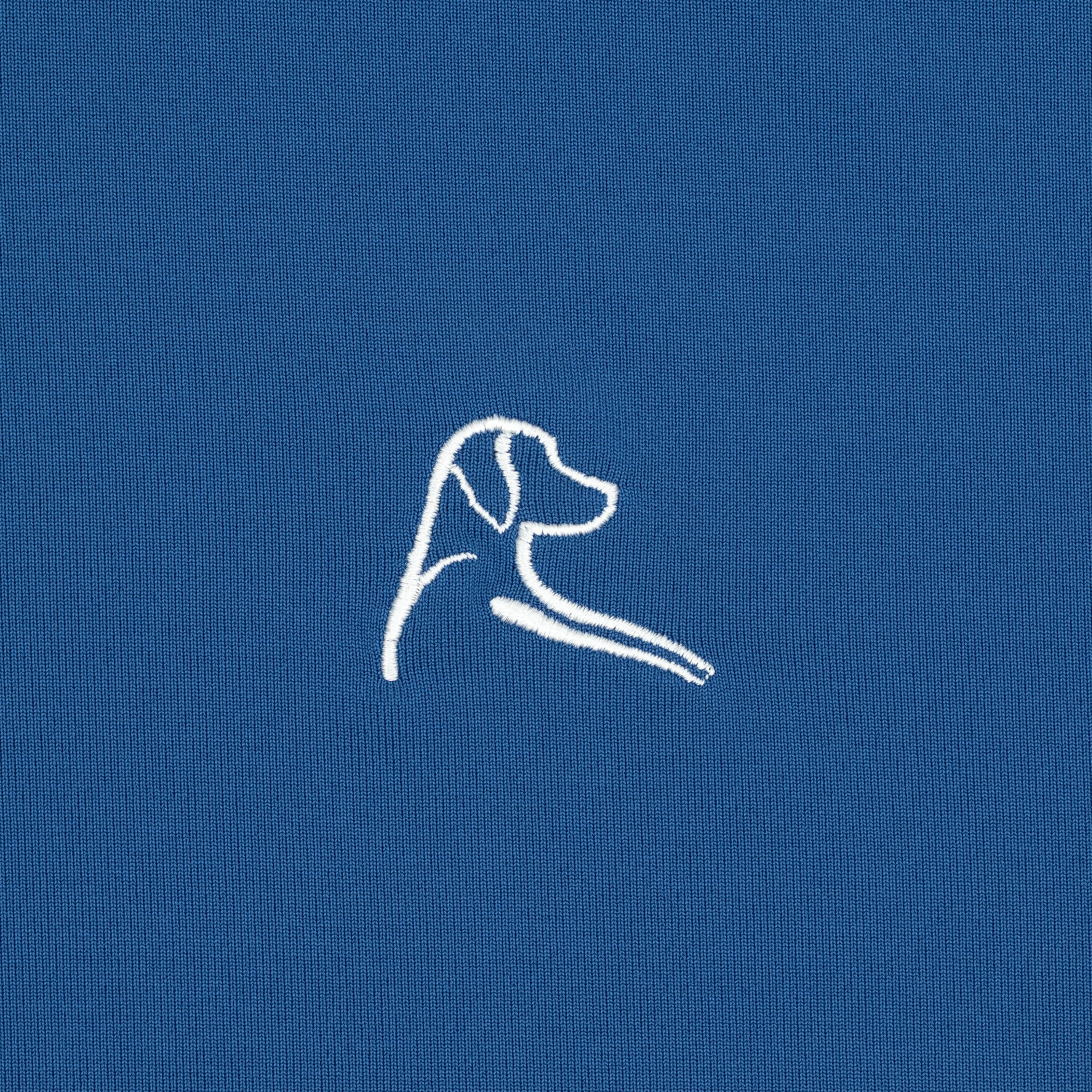 The Highland Block | Performance Polo | The Highland Block - White/Short Stop Blue/Fleet Navy - Image 3
