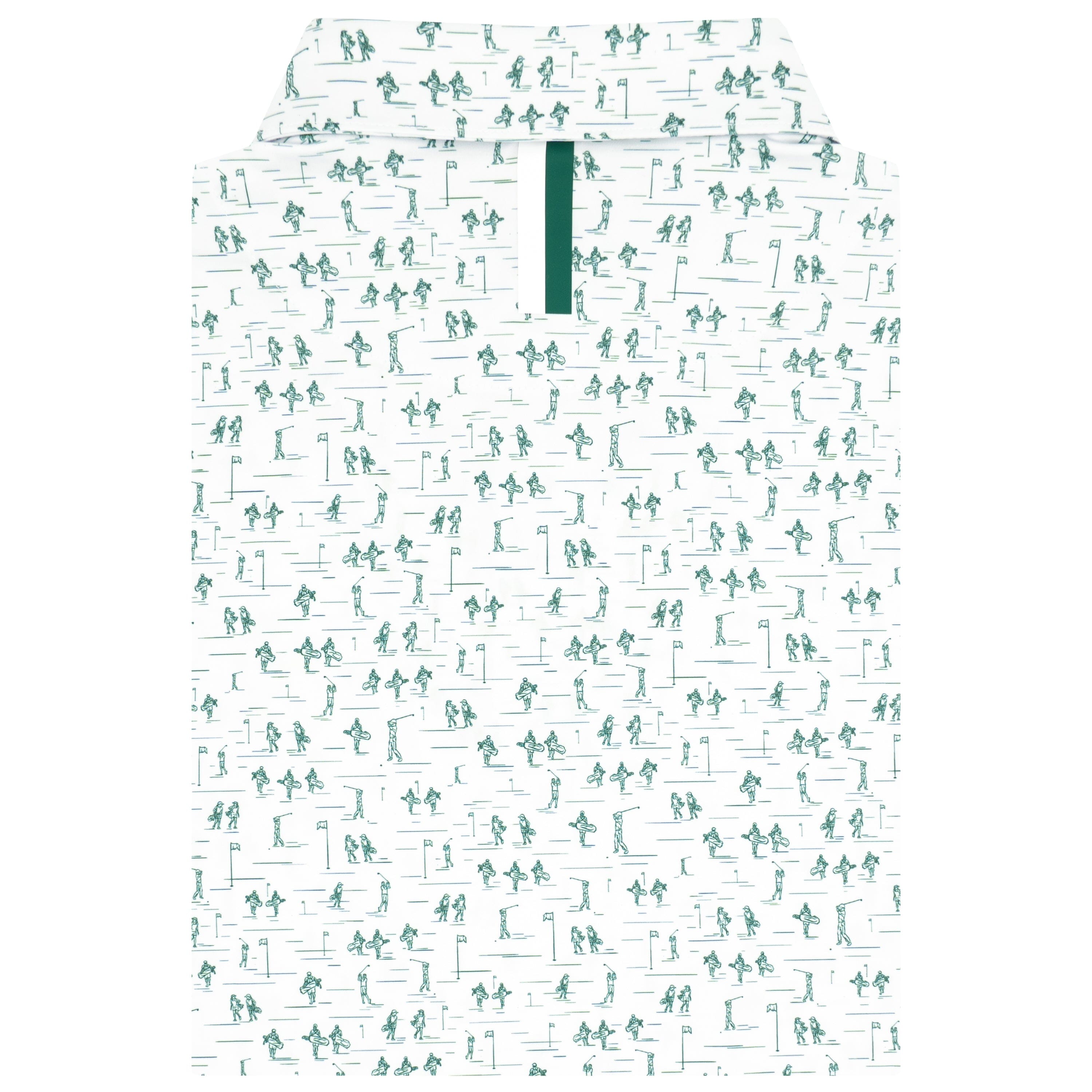 Alternative view of The First Tee | Performance Polo | The First Tee - White/Fairway Green