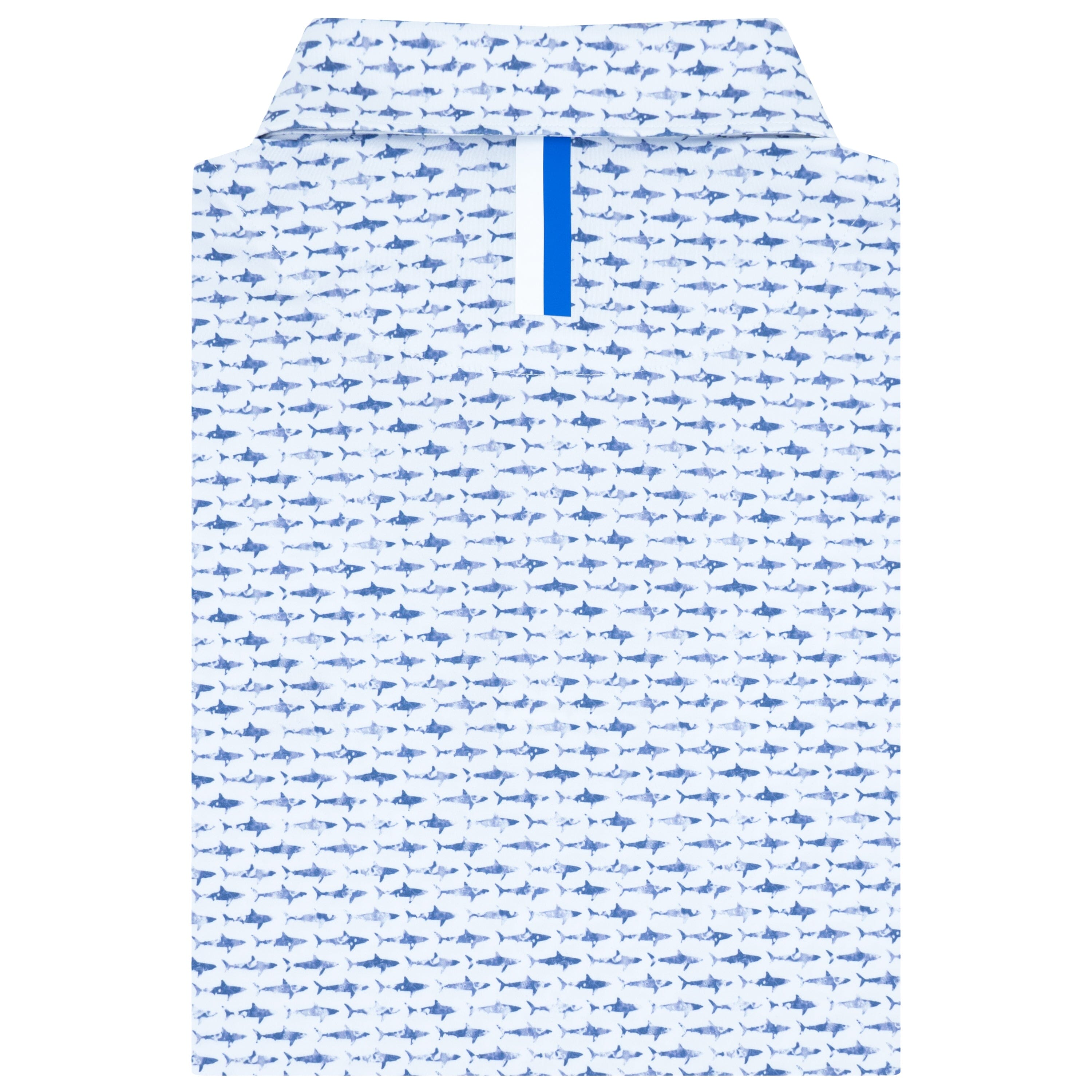 Alternative view of The Shark | Performance Polo | The Shark - White/Lavender Blue