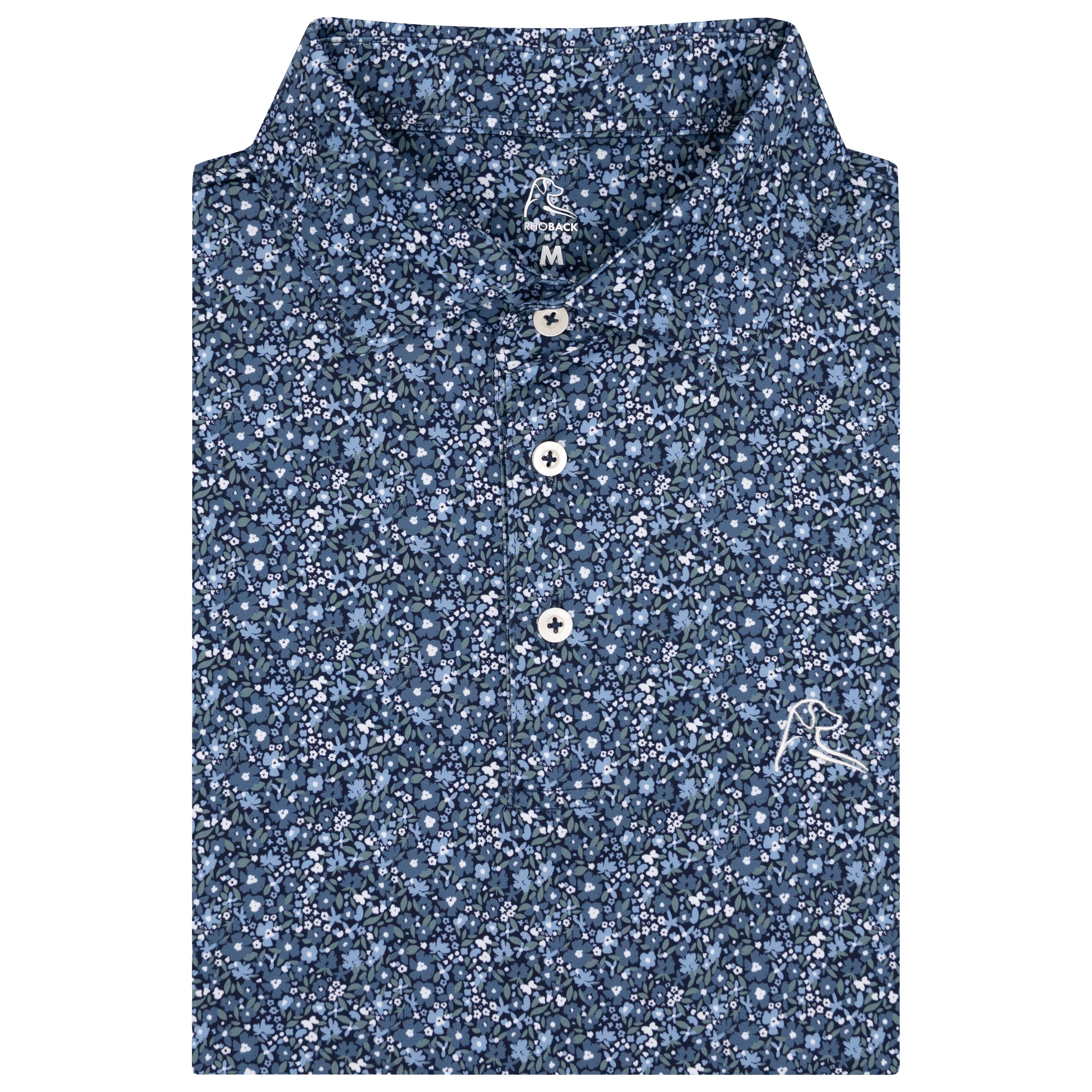 The Wildflower | Performance Polo | The Wildflower - Fleet Navy/Coastal Blue