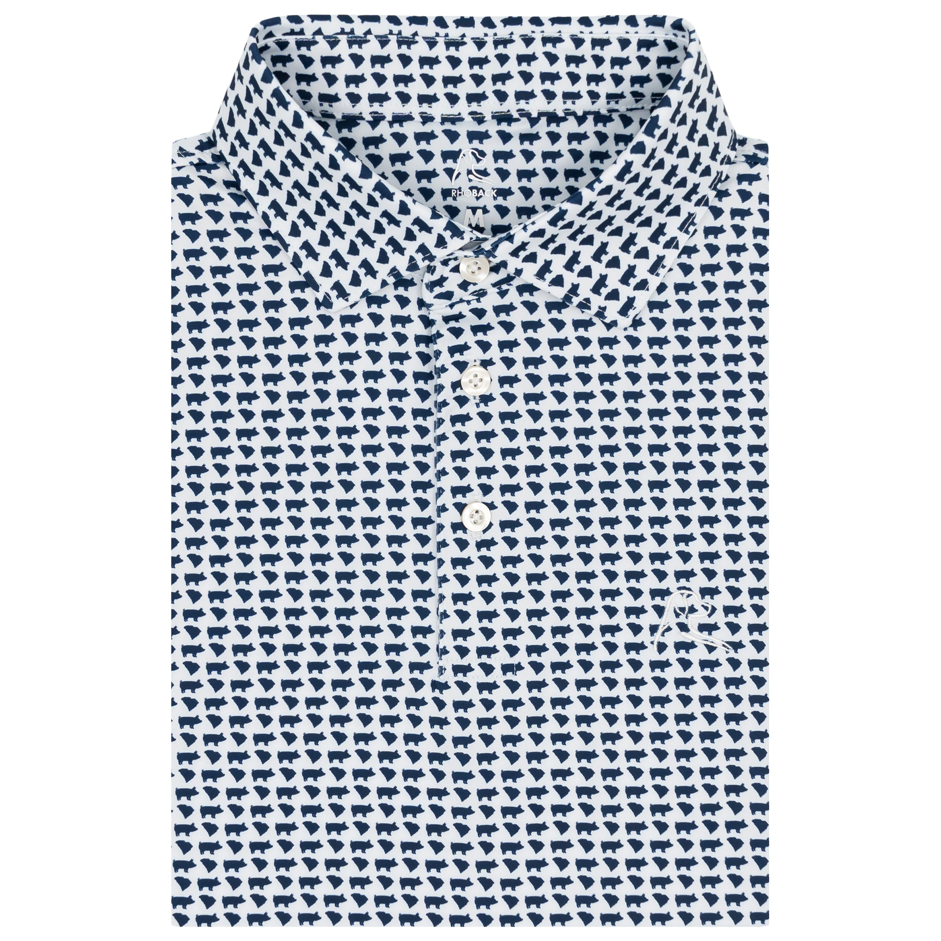 The South Carolina BBQ | Performance Polo | The South Carolina BBQ - White/Admiral Navy - SC