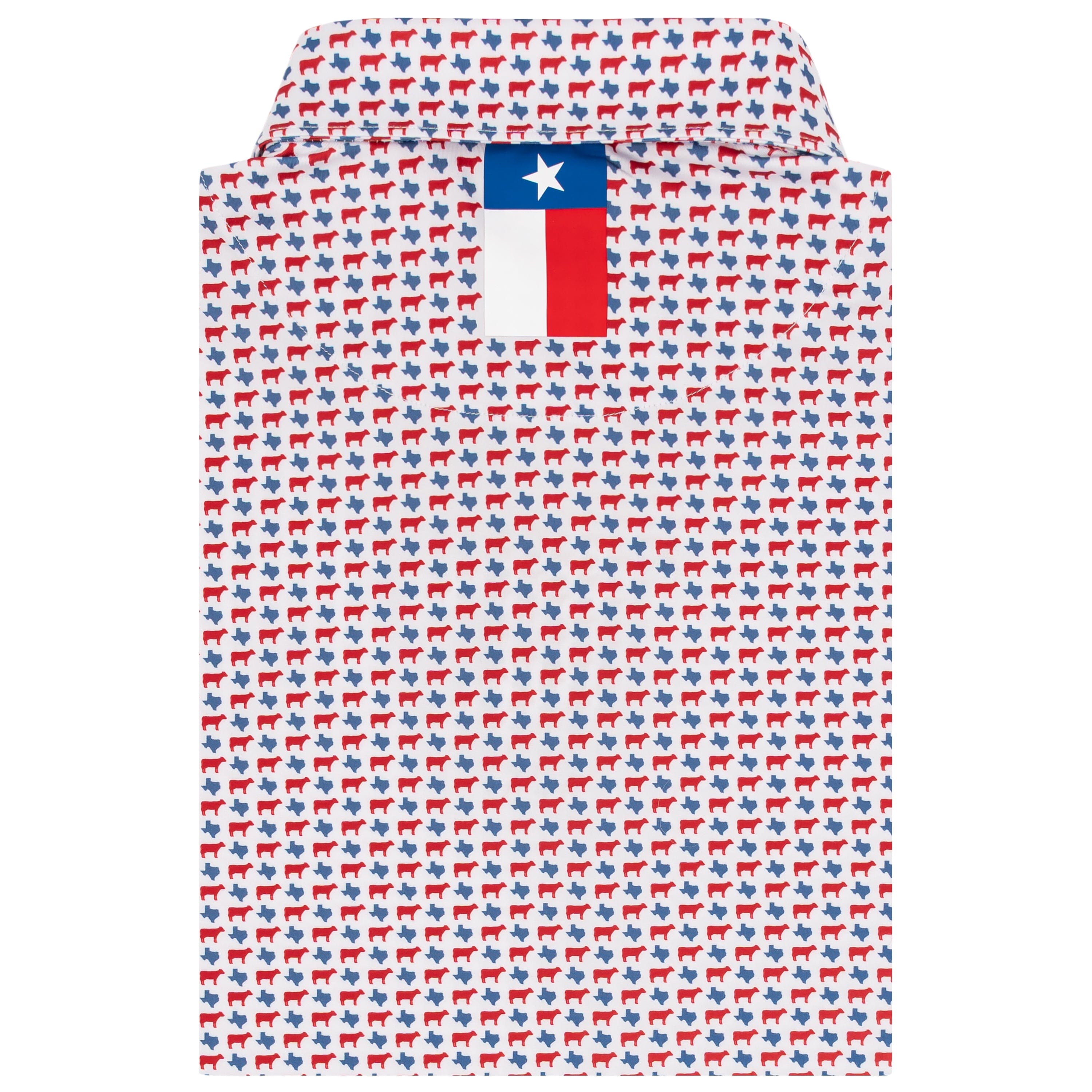 Alternative view of The Texas BBQ | Performance Polo | The Texas BBQ - White/Roar Red - TX