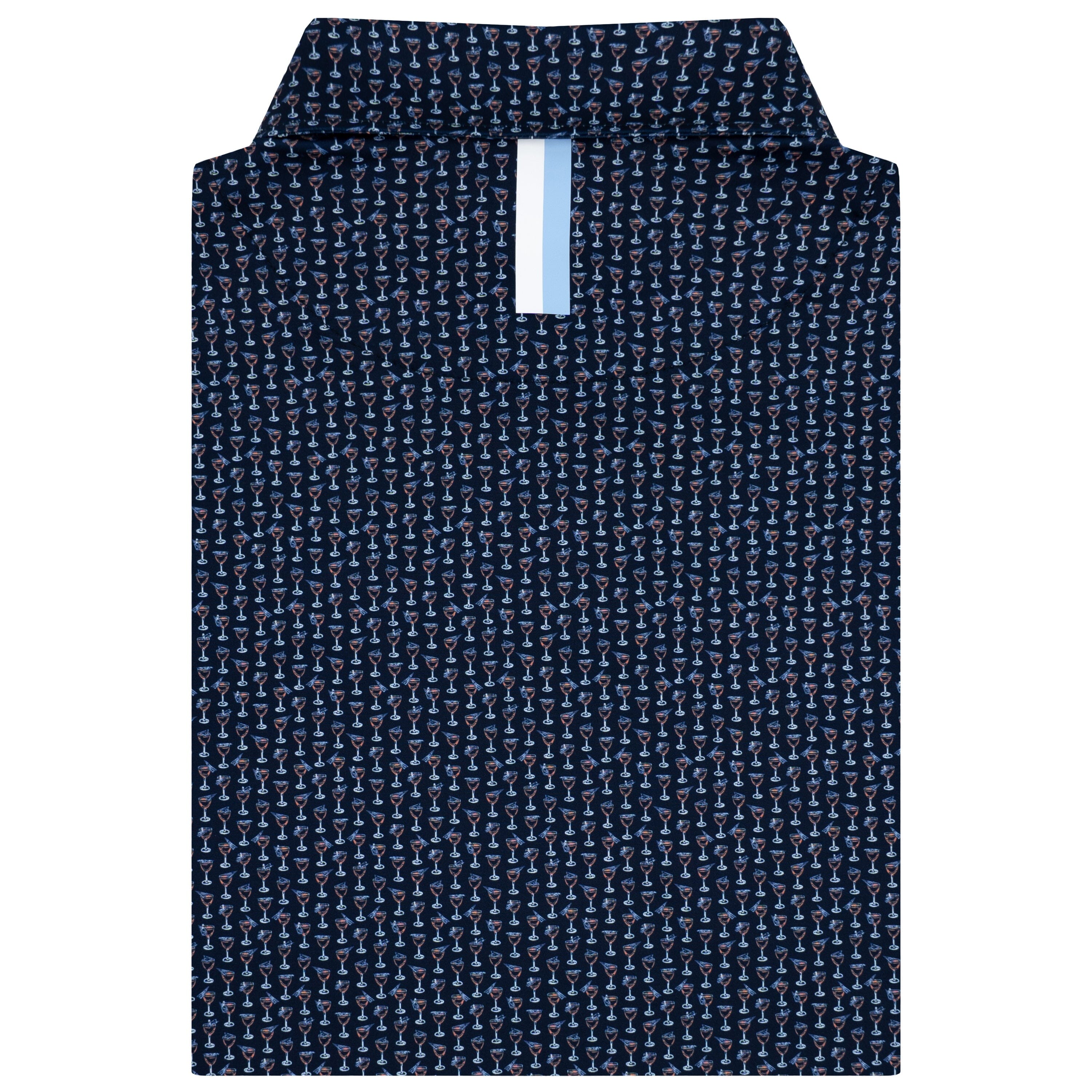 Alternative view of The Paper Plane | Performance Polo | The Paper Plane - Fleet Navy/Melon