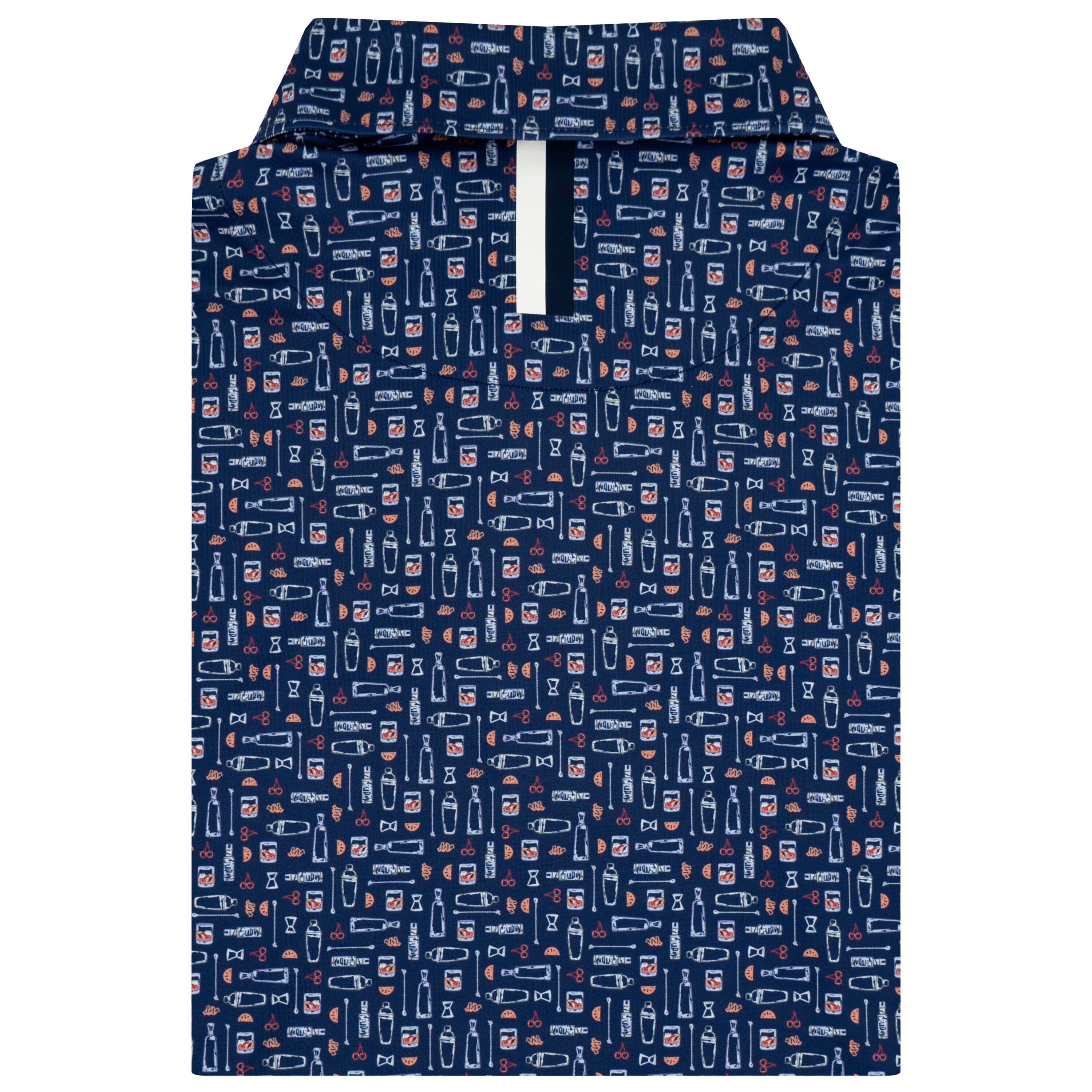 Alternative view of The Tequila Old Fashioned | Performance Polo | The Tequila Old Fashioned - Shoal Blue/Bunker Blue