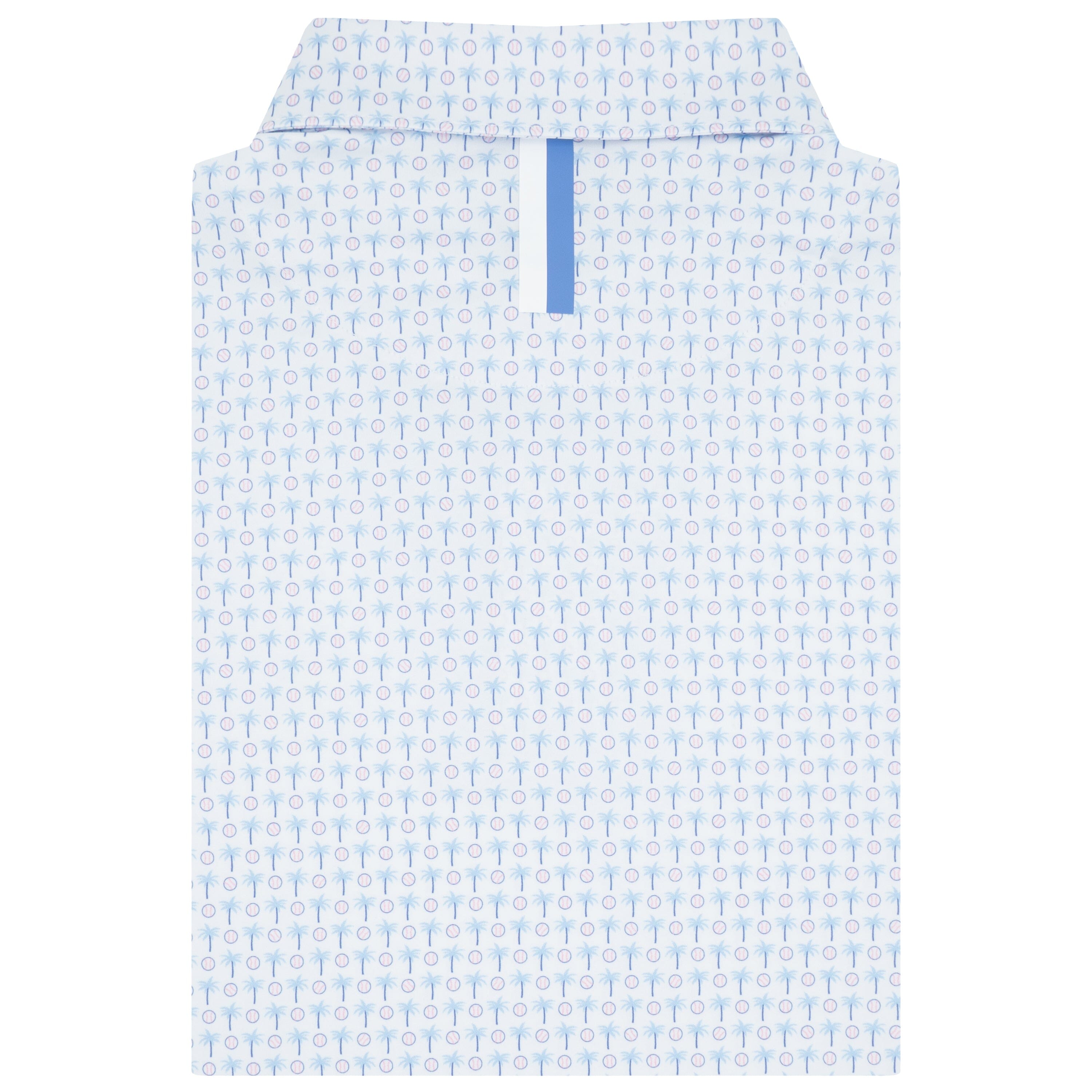 Alternative view of The Spring Ball | Performance Polo | The Spring Ball - White/Baby Blue