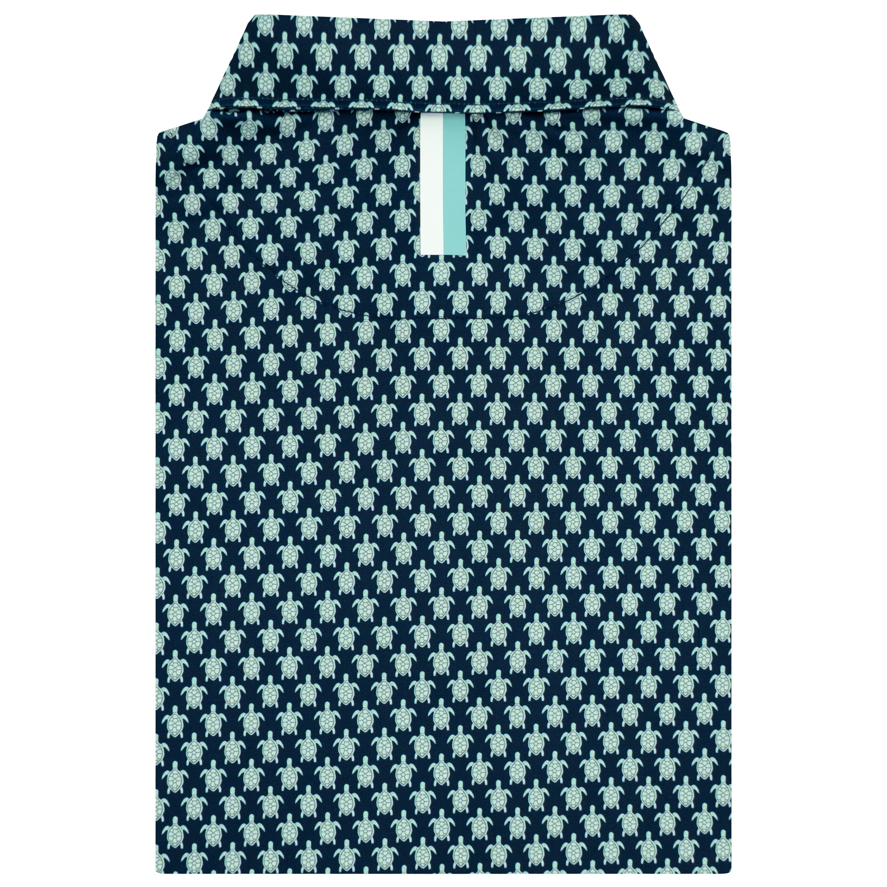 Alternative view of The Noggin | Performance Polo | The Noggin - Fleet Navy/Antigua Green