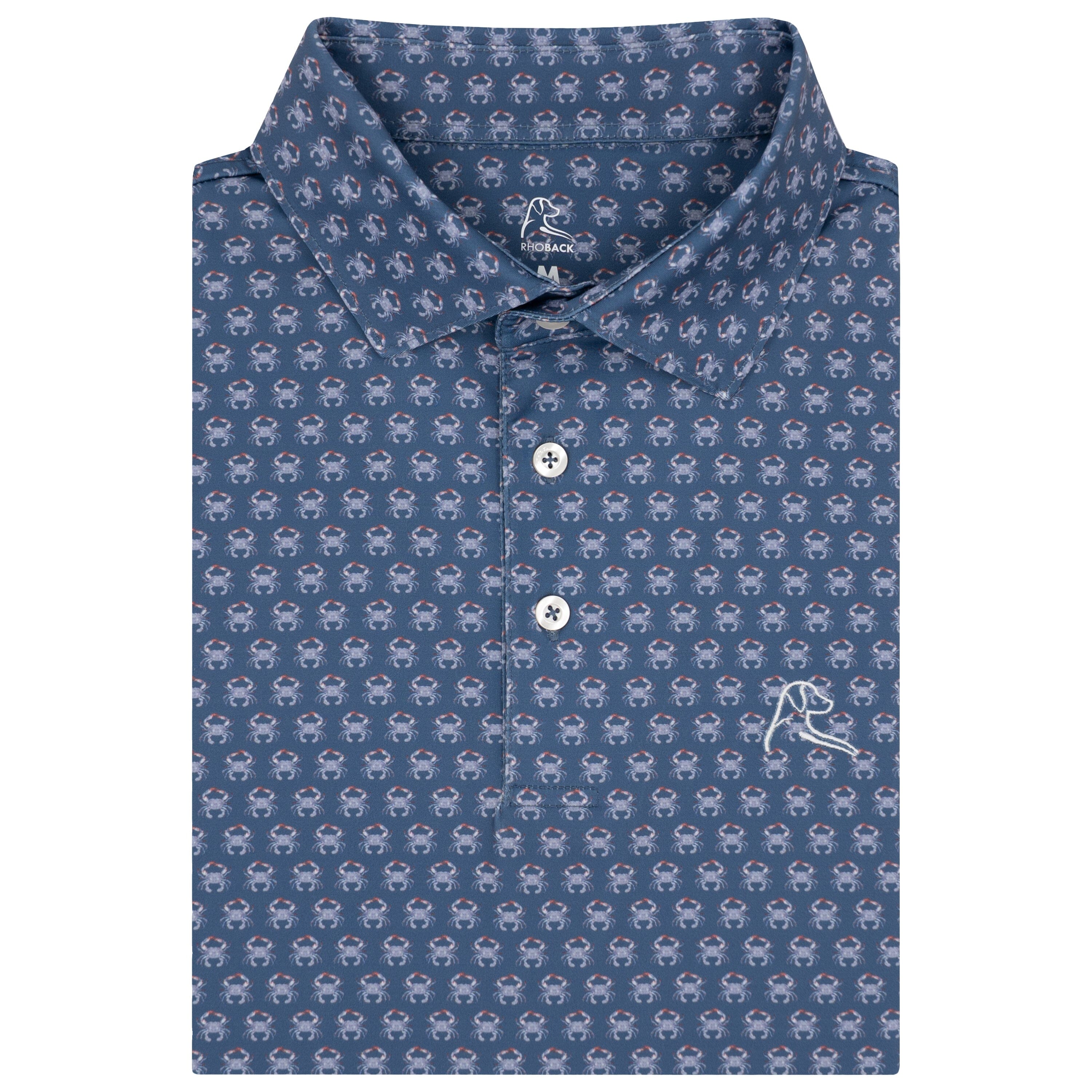 The Blue Crab | Performance Polo | The Blue Crab - Coastal Blue/Prussian Blue