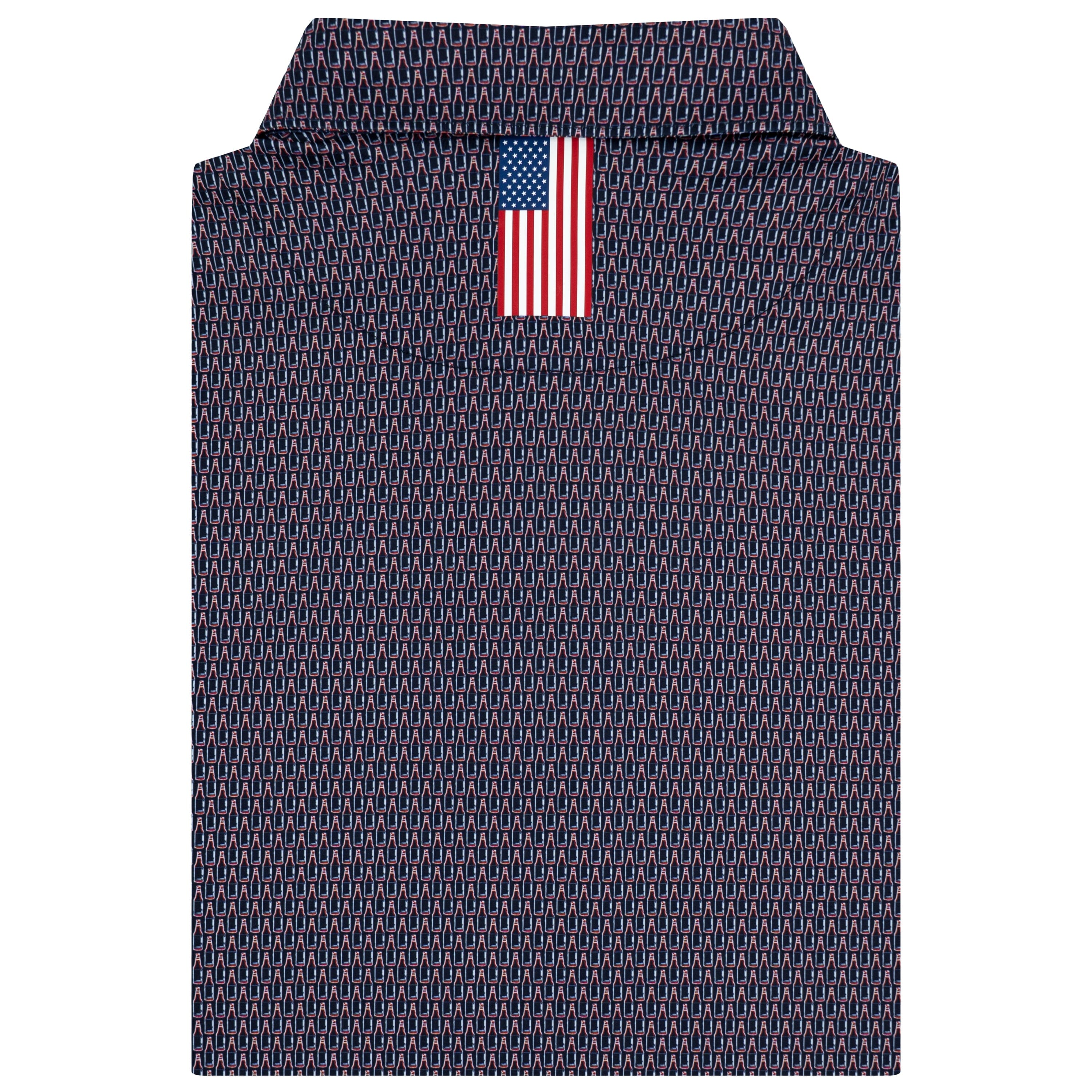 Alternative view of The Cold One | Performance Polo | The Cold One - Fleet Navy/White - USA