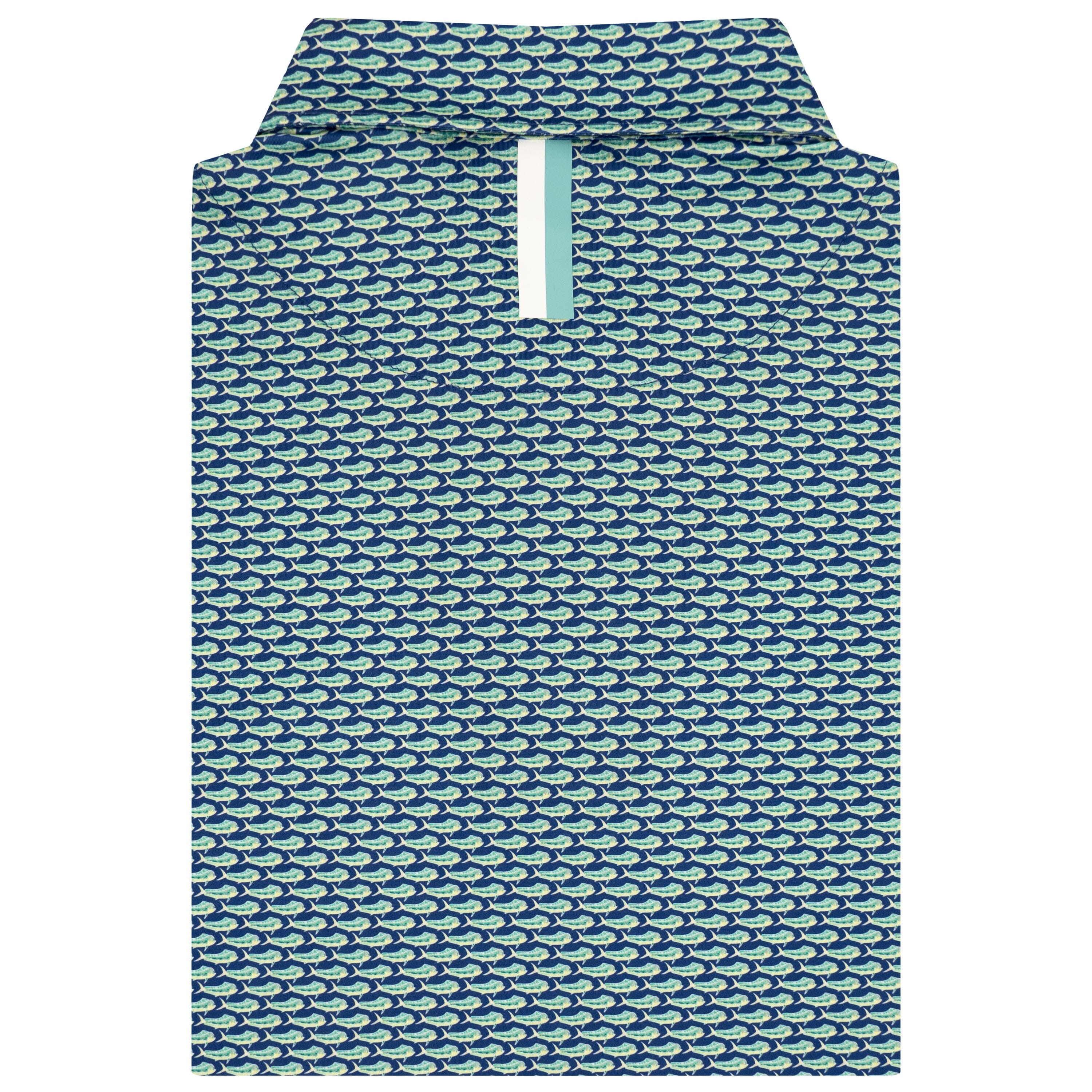 Alternative view of The Mini Mahi | Performance Polo | The Mini Mahi - Bunker Blue/Bright Jade