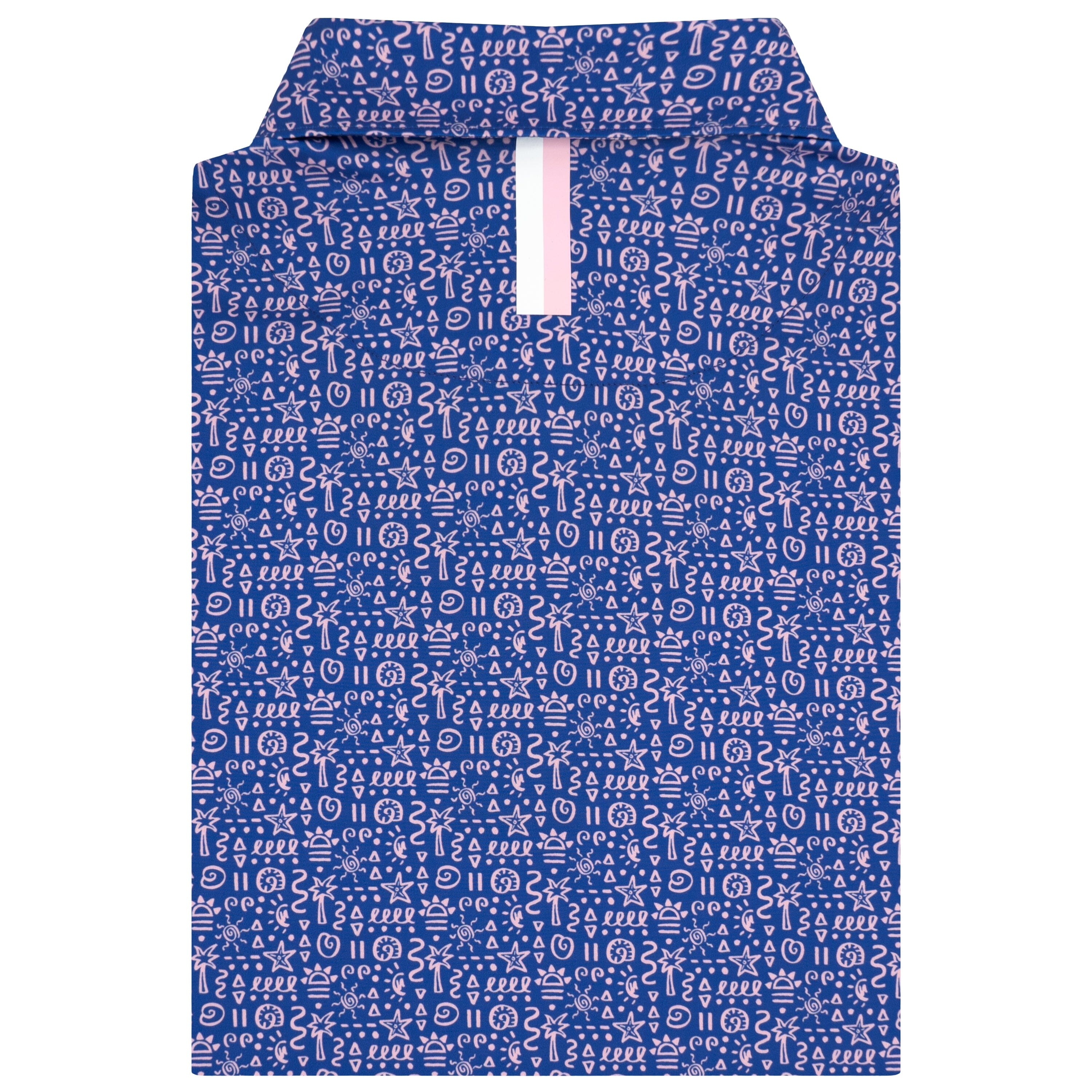Alternative view of The Sandscript 2.0 | Performance Polo | The Sandscript 2.0 - Bunker Blue/Lotus Pink