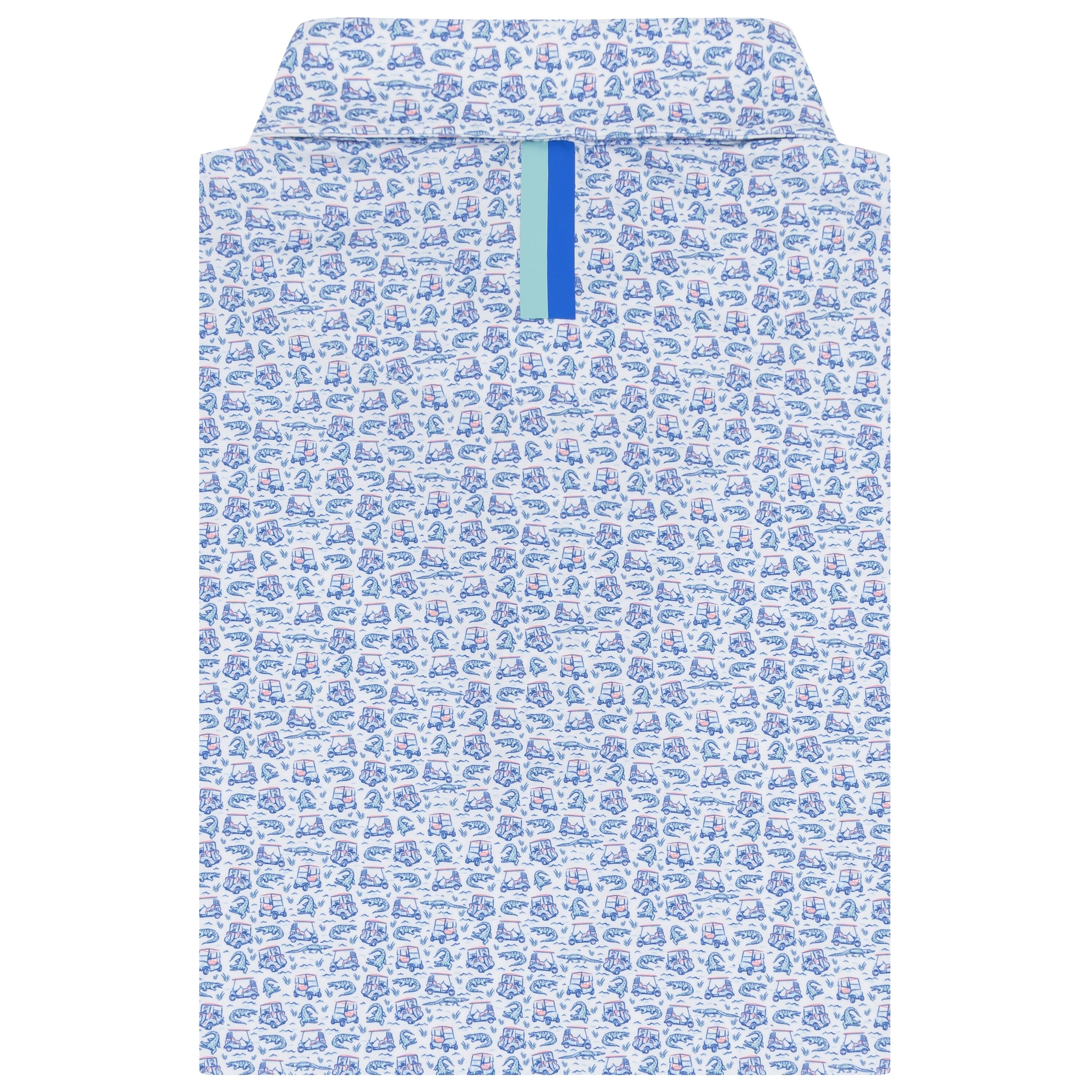 Alternative view of The Chubbs 3.0 | Performance Polo | The Chubbs 3.0 - White/Bunker Blue