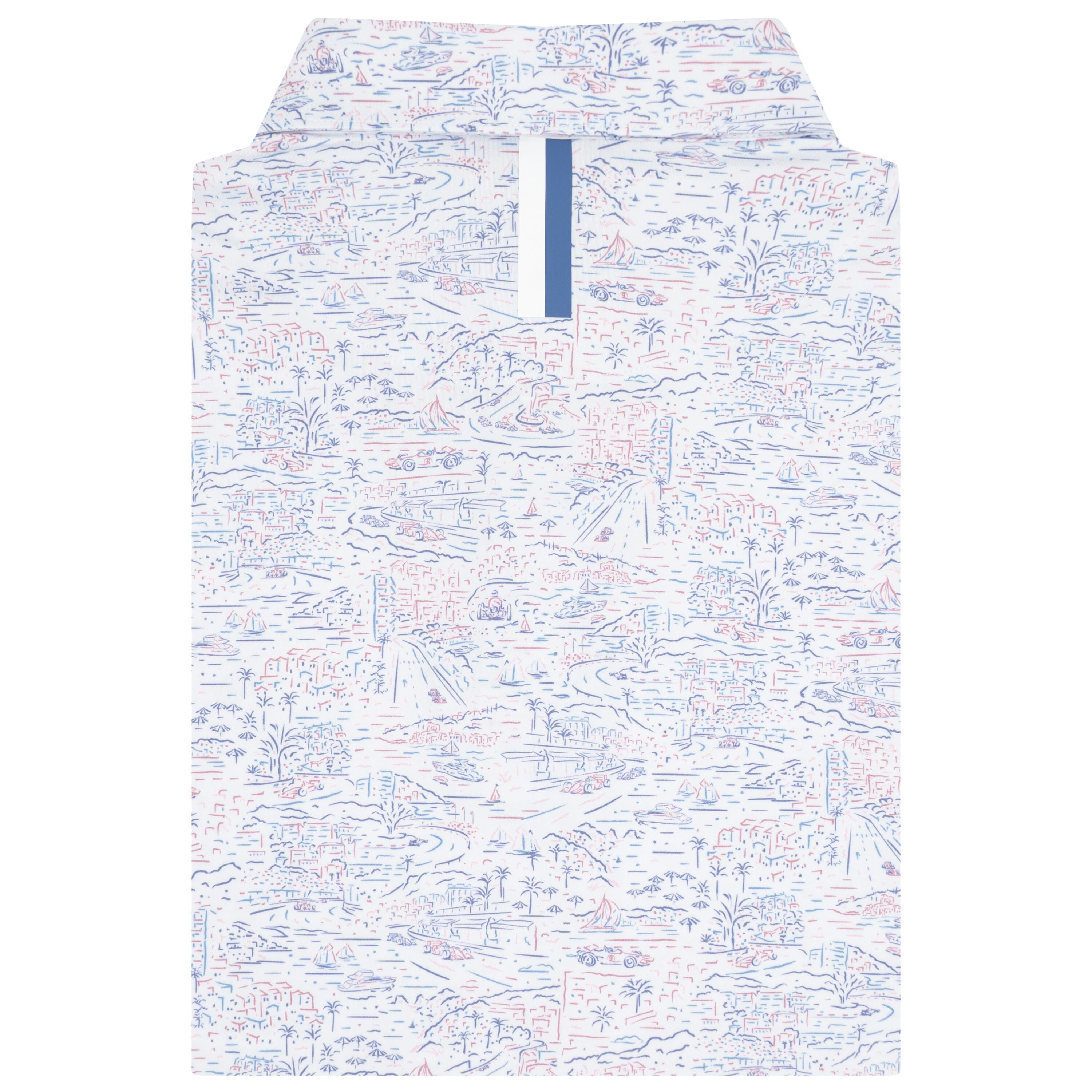 Alternative view of The Monte Carlo | Performance Polo | The Monte Carlo - White/Dusk Blue