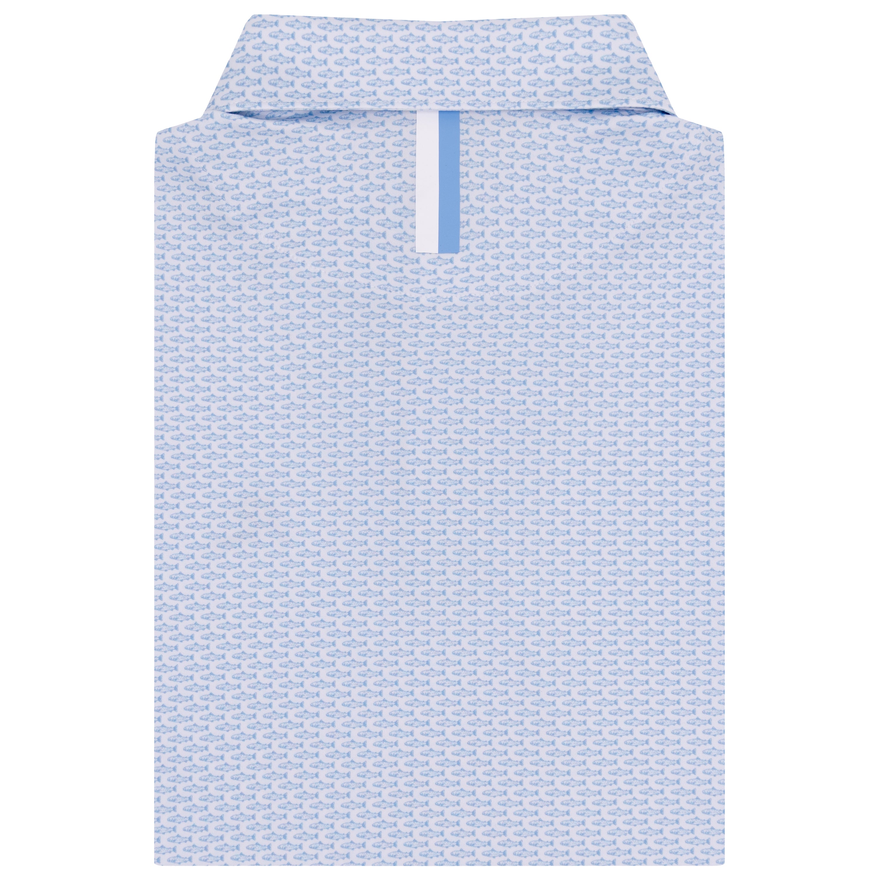 Alternative view of The Trout | Performance Polo | The Trout - White/Oxford Blue