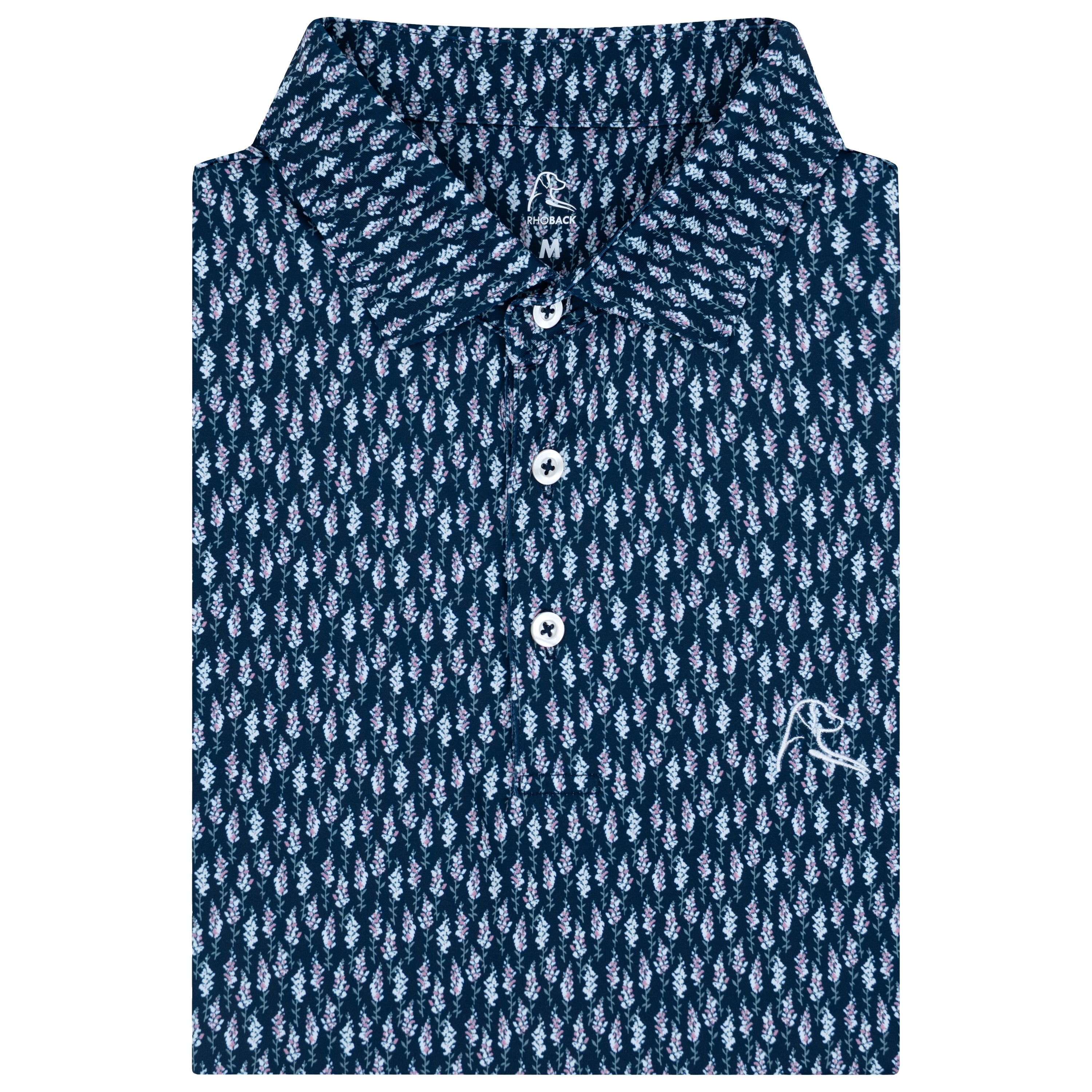 The Snapdragon | Performance Polo | The Snapdragon - Fleet Navy/Cashmere Pink