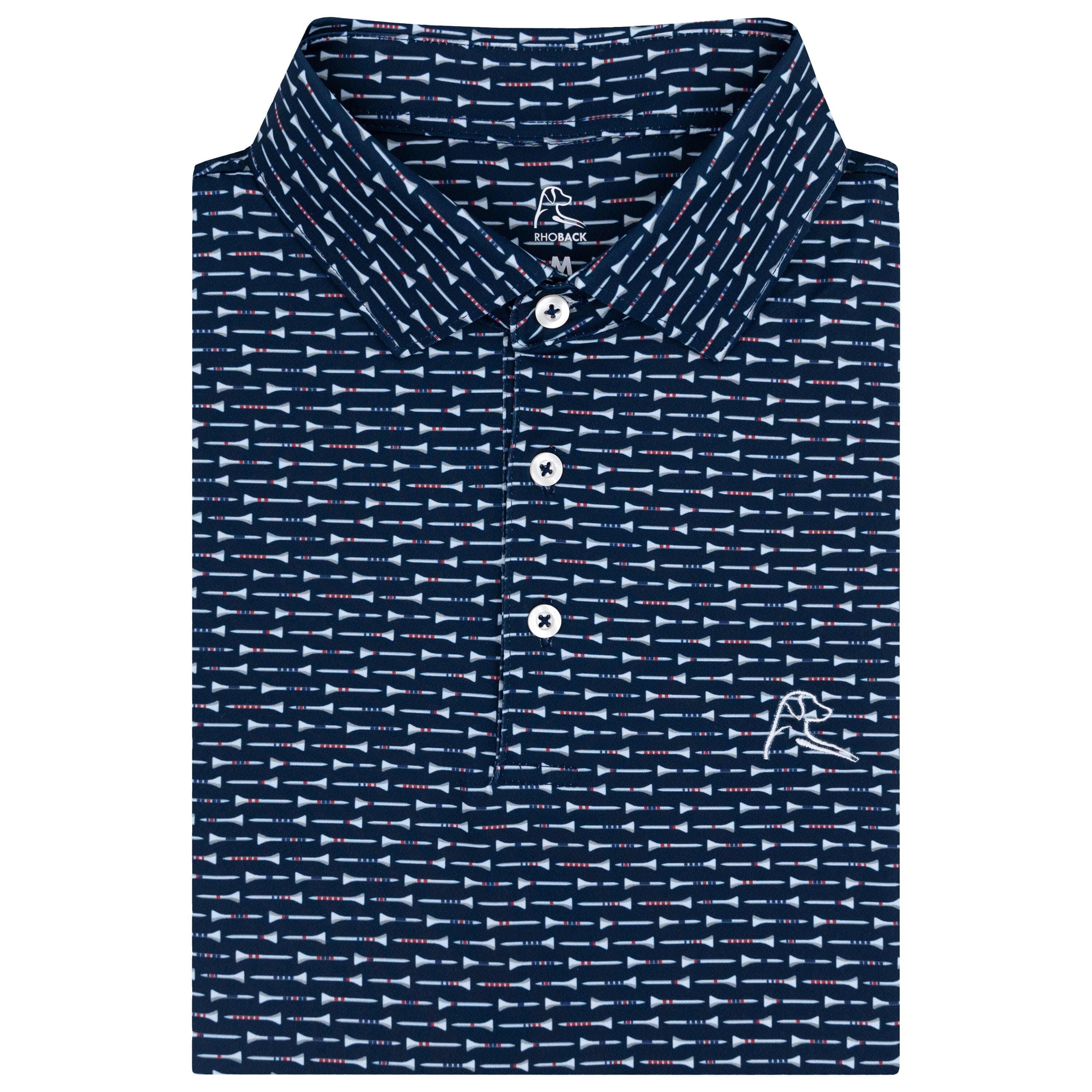 The Tee'd Up | Performance Polo | The Tee'd Up - Fleet Navy/White - USA