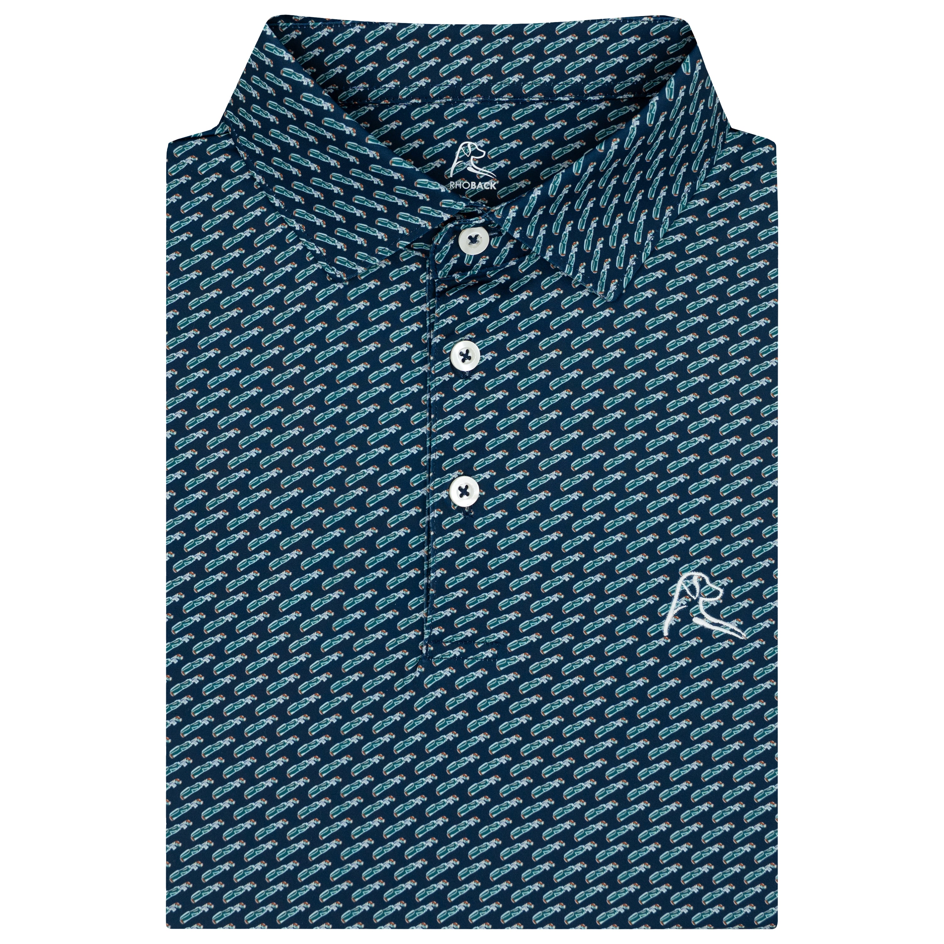The Carry Bag | Performance Polo | The Carry Bag - Fleet Navy/Midnight Green