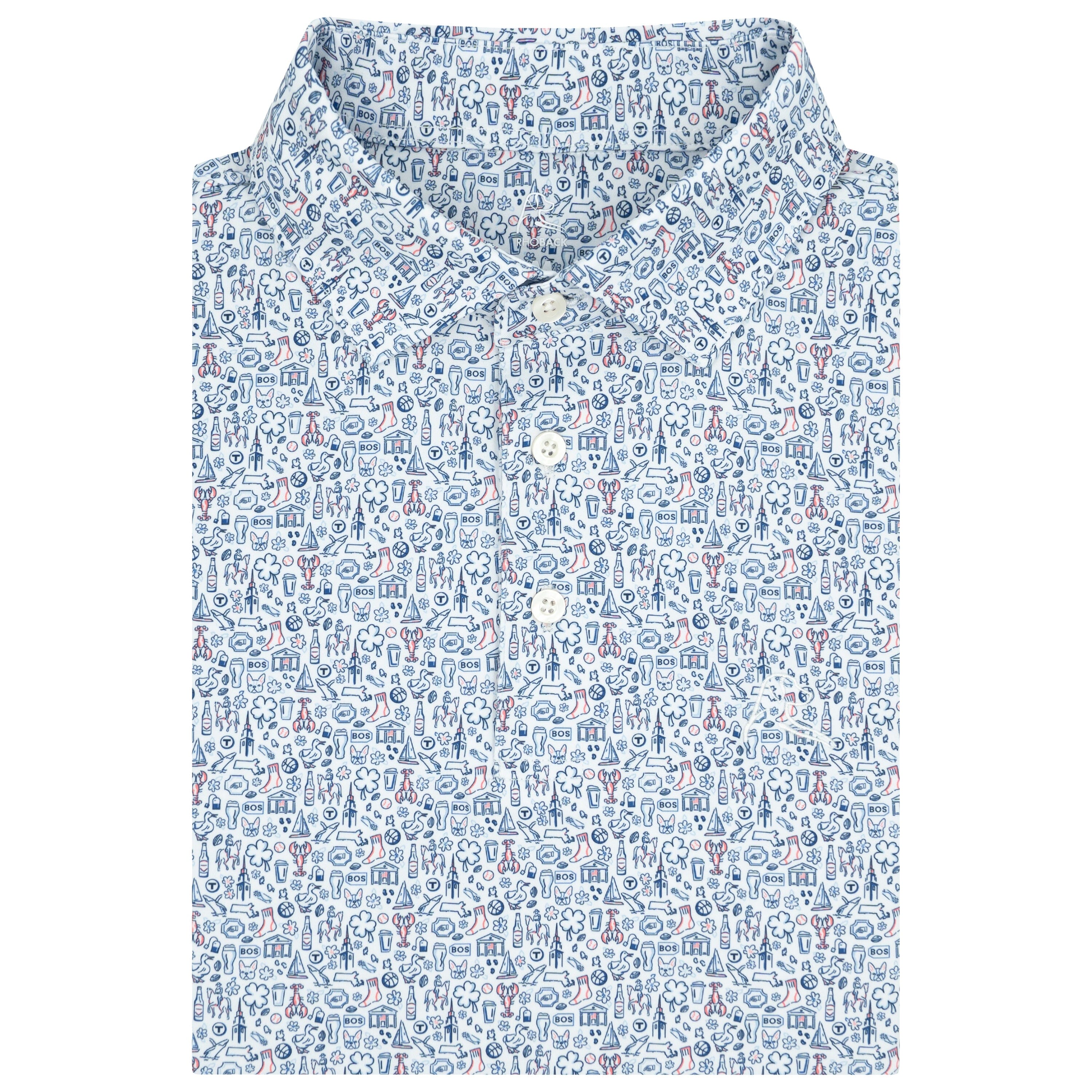 The City On A Hill | Performance Polo | The City On A Hill - White/Fleet Navy