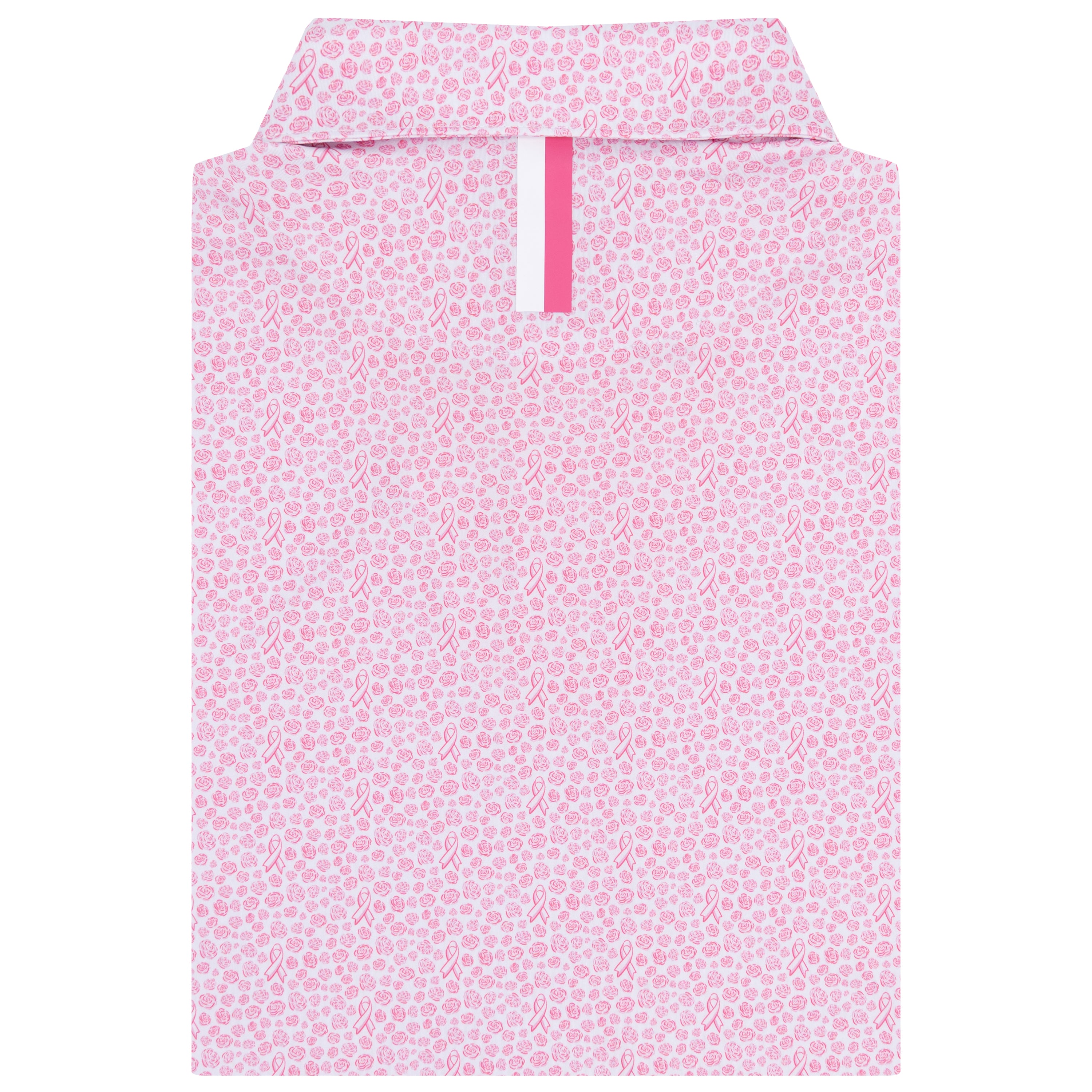 Alternative view of The Ribbons & Roses | Performance Polo | The Ribbons & Roses - White/Lotus Pink