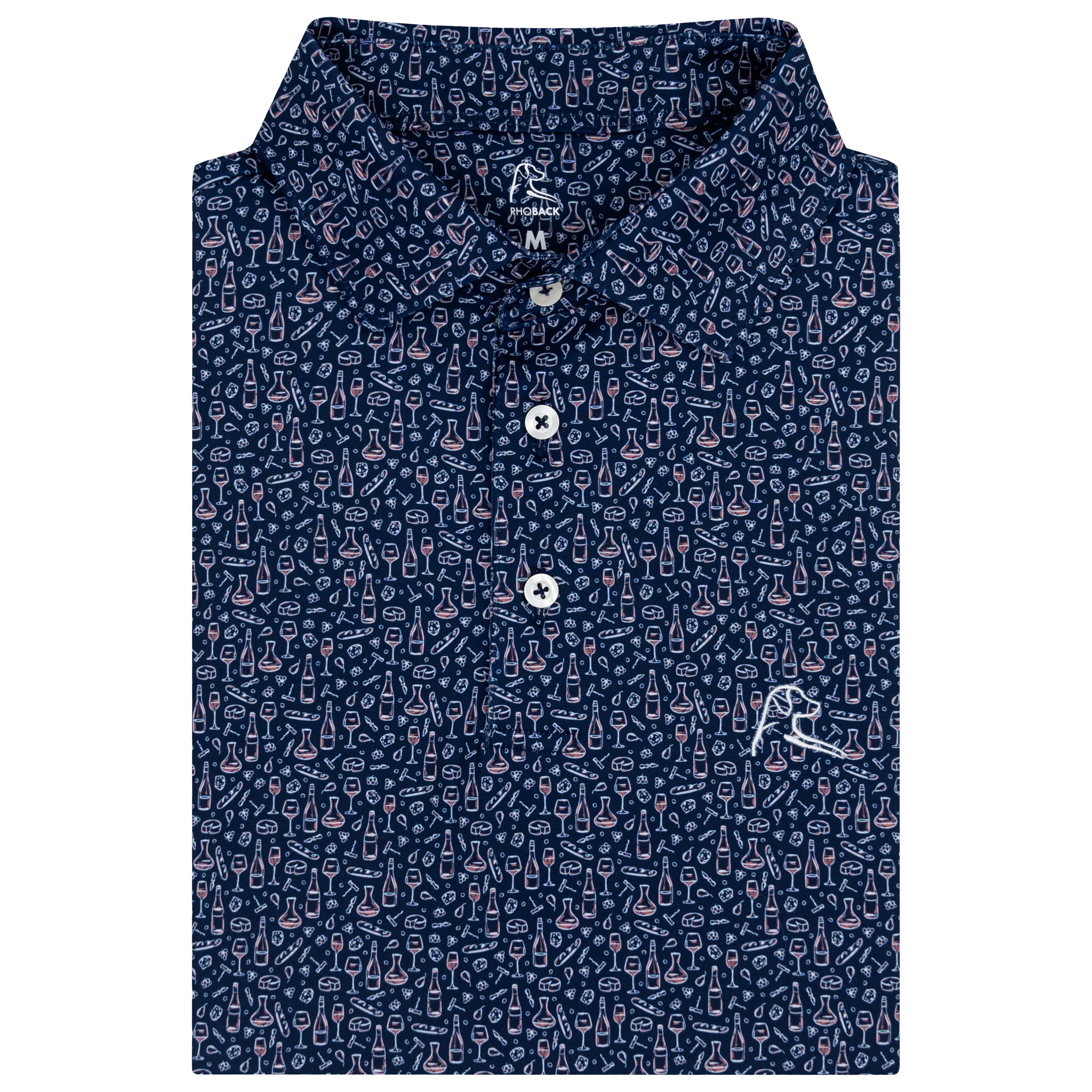 The Uncorked | Performance Polo | The Uncorked - Fleet Navy/White