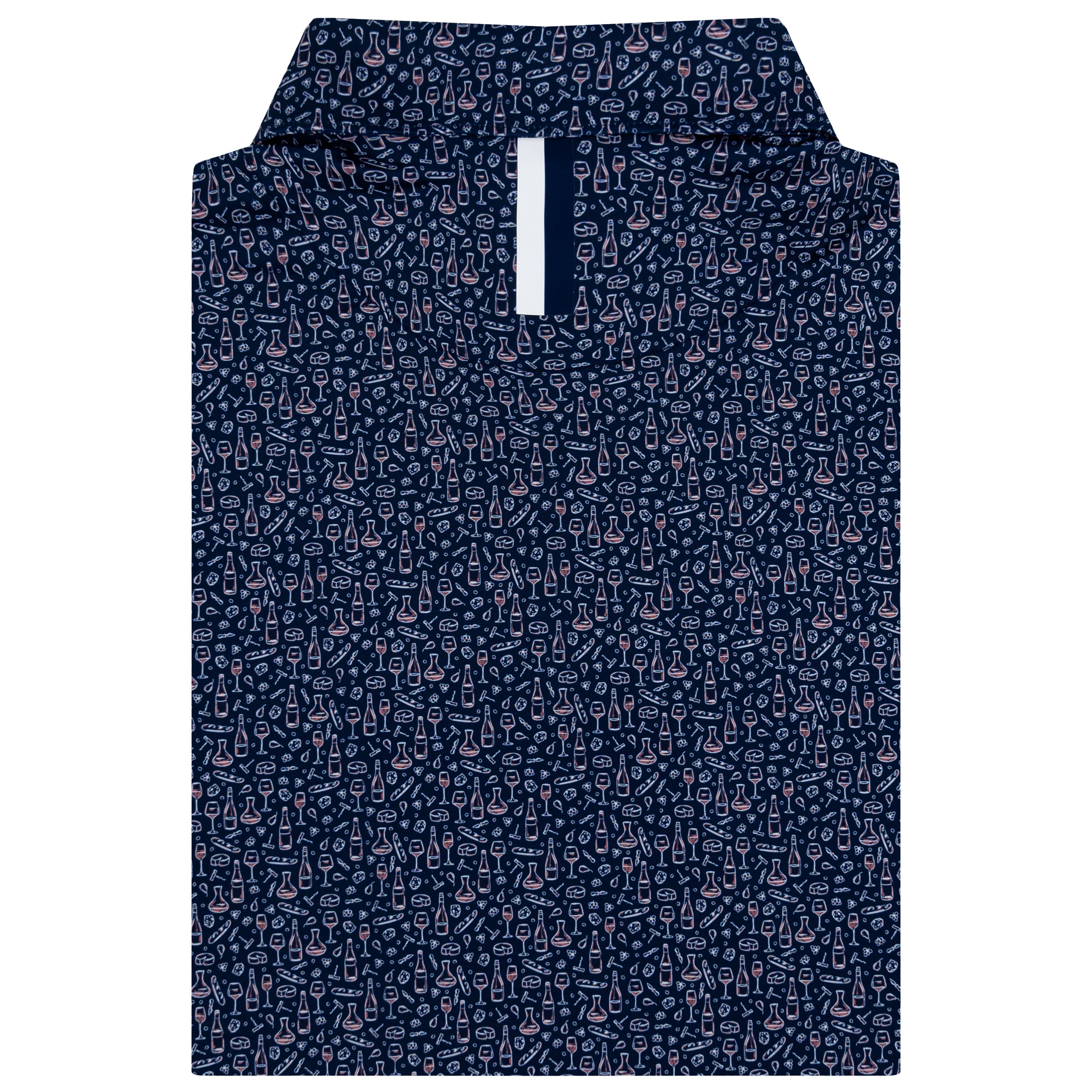 Alternative view of The Uncorked | Performance Polo | The Uncorked - Fleet Navy/White