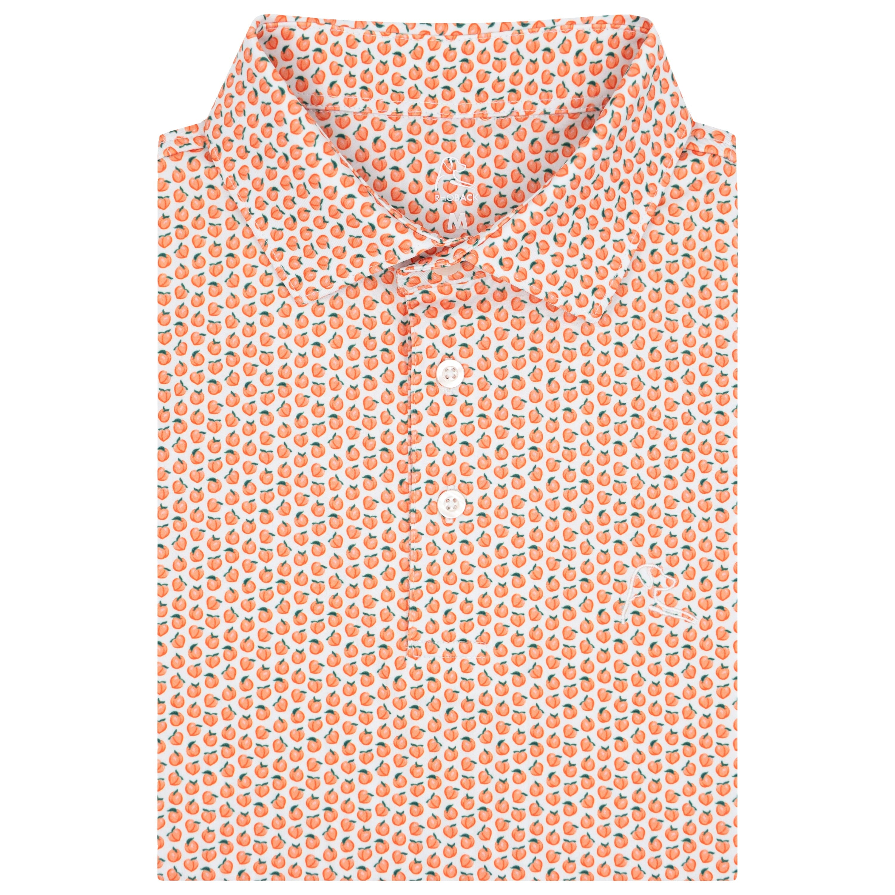 The Absolute Peach 2.0 | Performance Polo | The Absolute Peach 2.0 - White/Melon