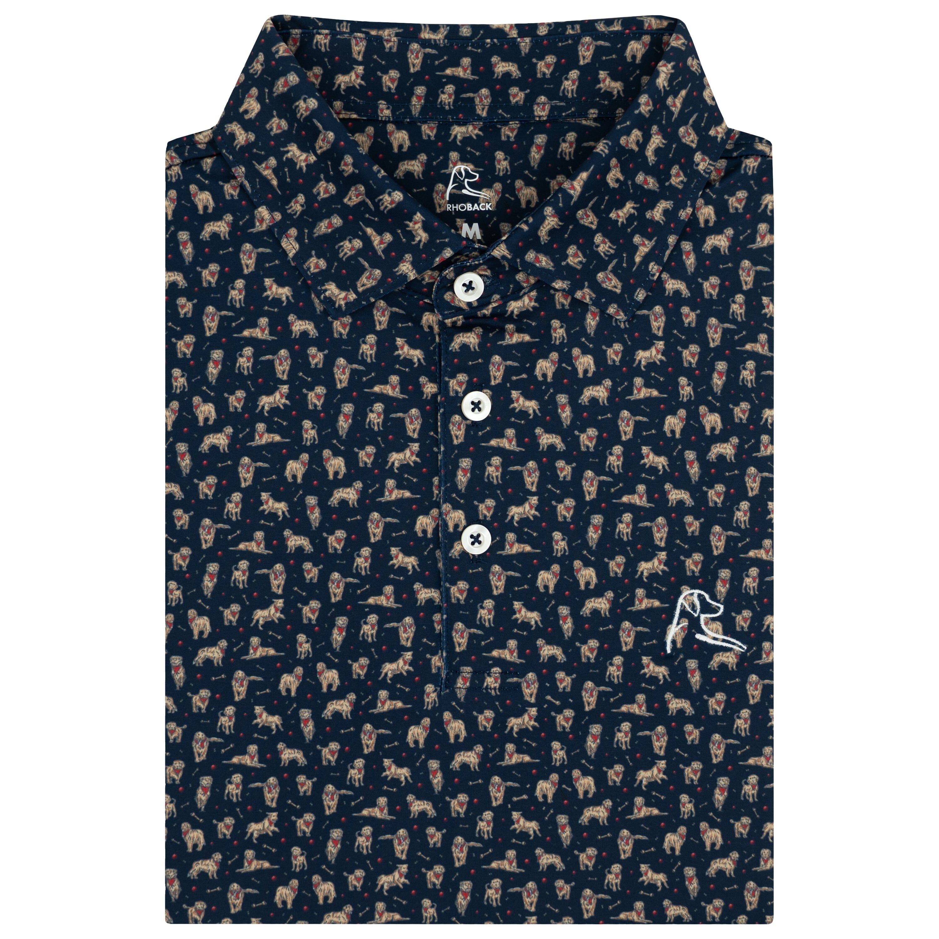 The Golden 2.0 | Performance Polo | The Golden 2.0 - Fleet Navy/Desert Sands