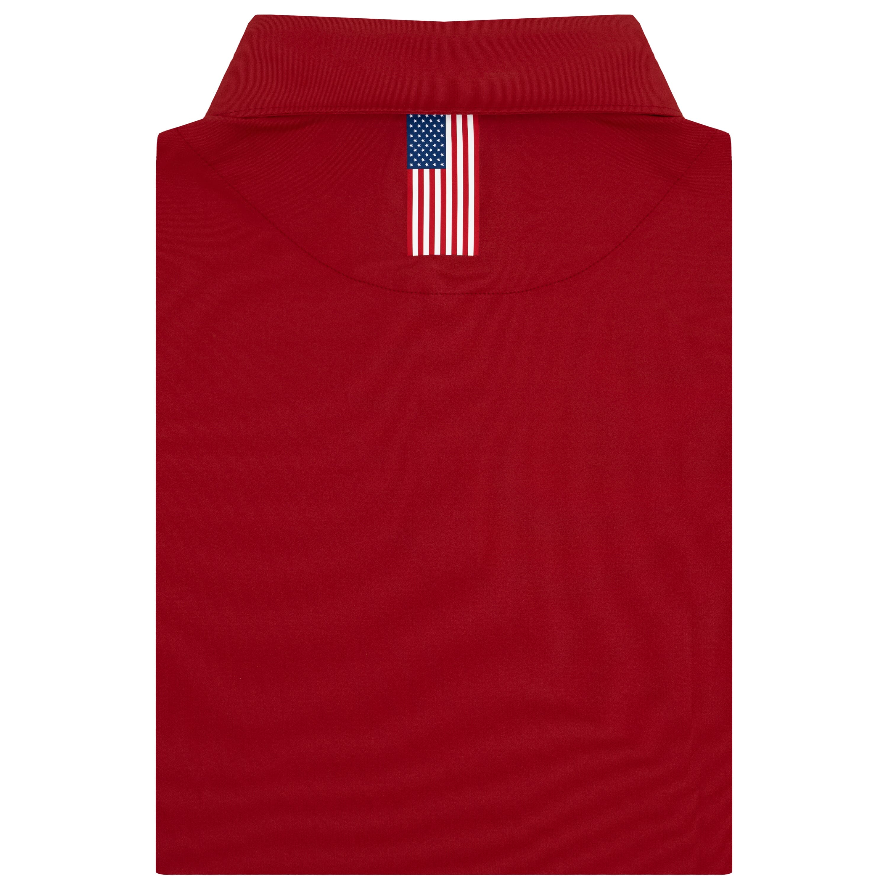 Alternative view of Solid | Performance Polo | Solid - Cardinal Red - USA
