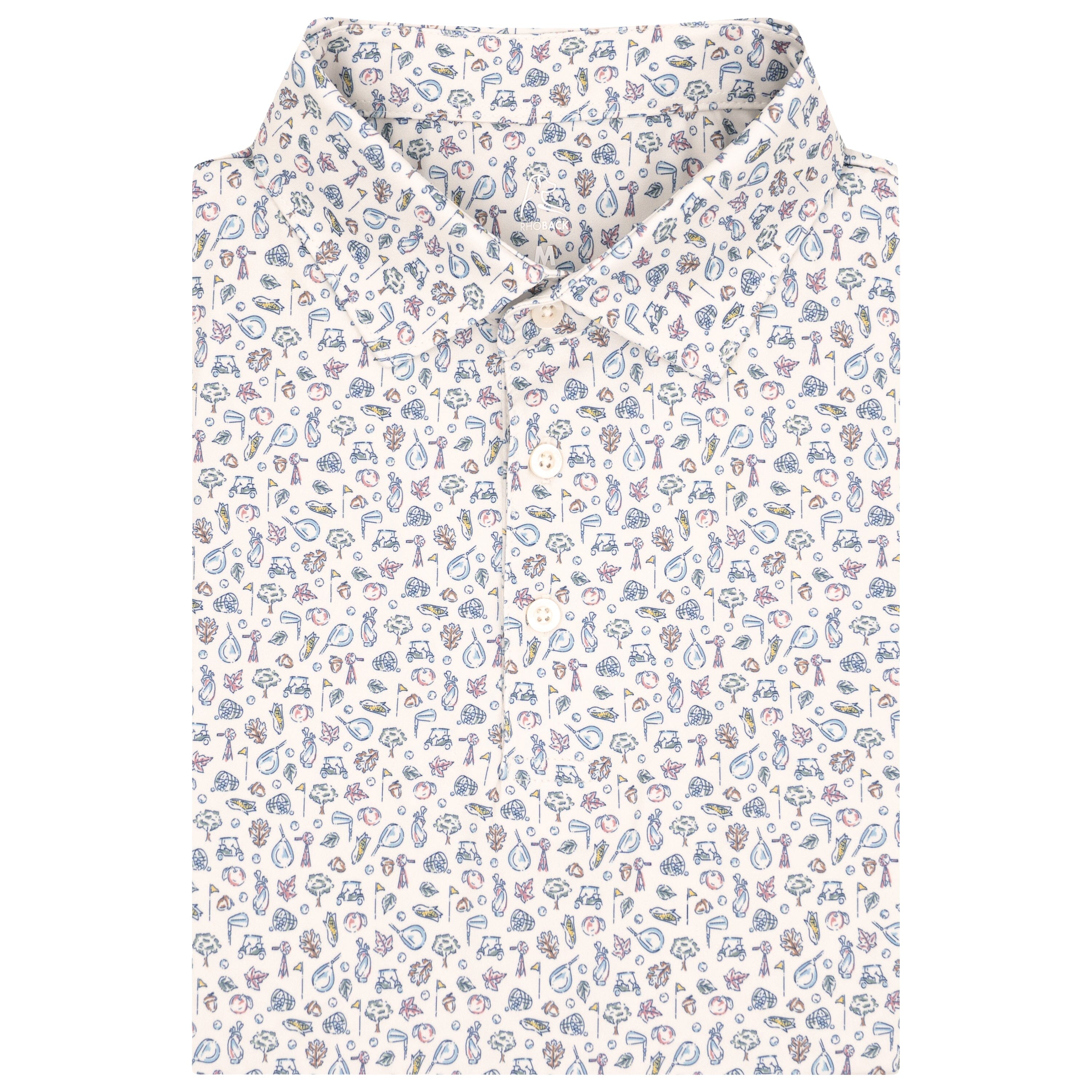The Leaf Rule | Performance Polo | The Leaf Rule - Ivory/Fleet Navy