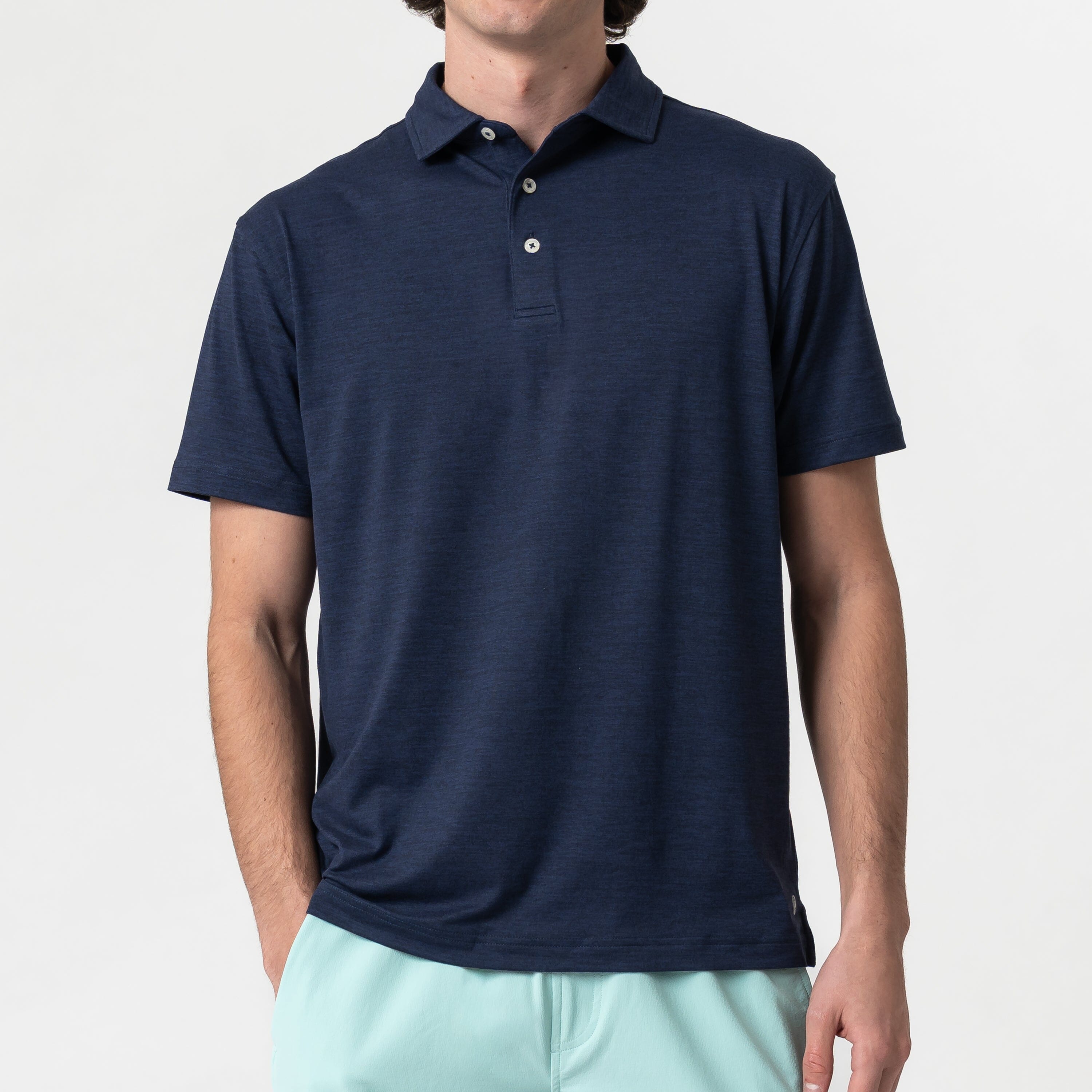 Tailwind Performance Polo | Heather - Fleet Navy/Nightshade