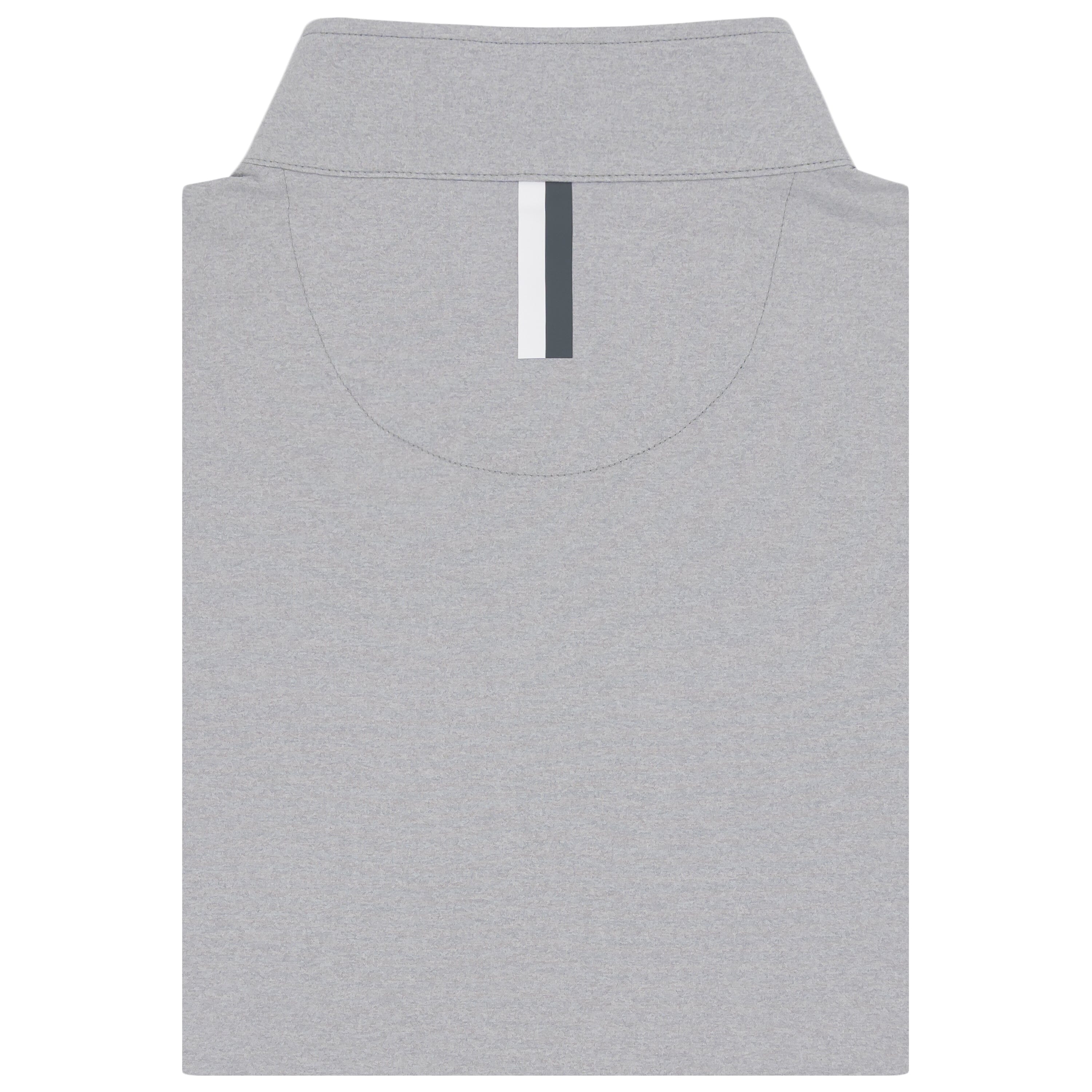 Alternative view of Heather Performance Q-Zip | Heather - Stainless Steel/White