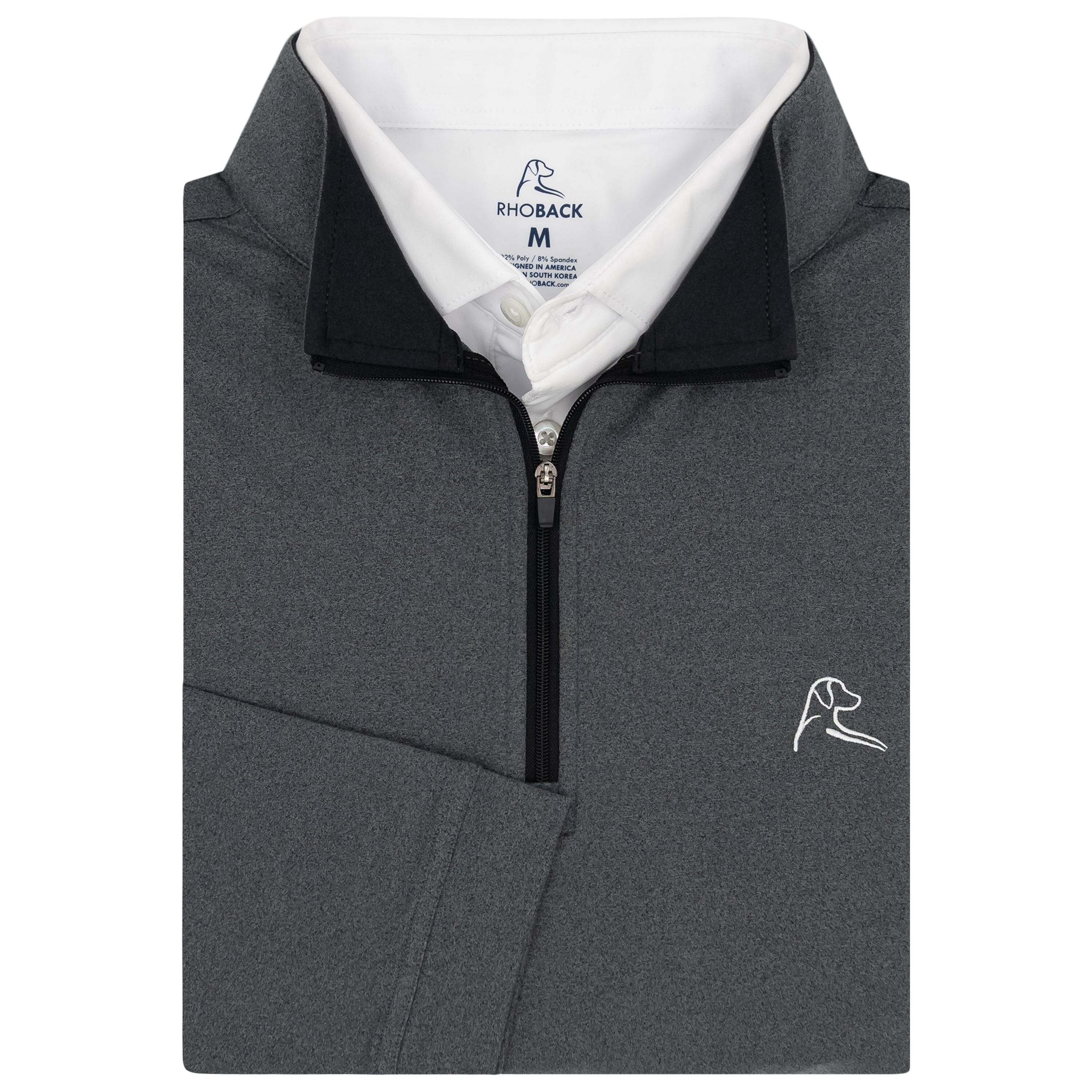 Heather Performance Q-Zip | Heather - Mason Grey/Boulder Grey