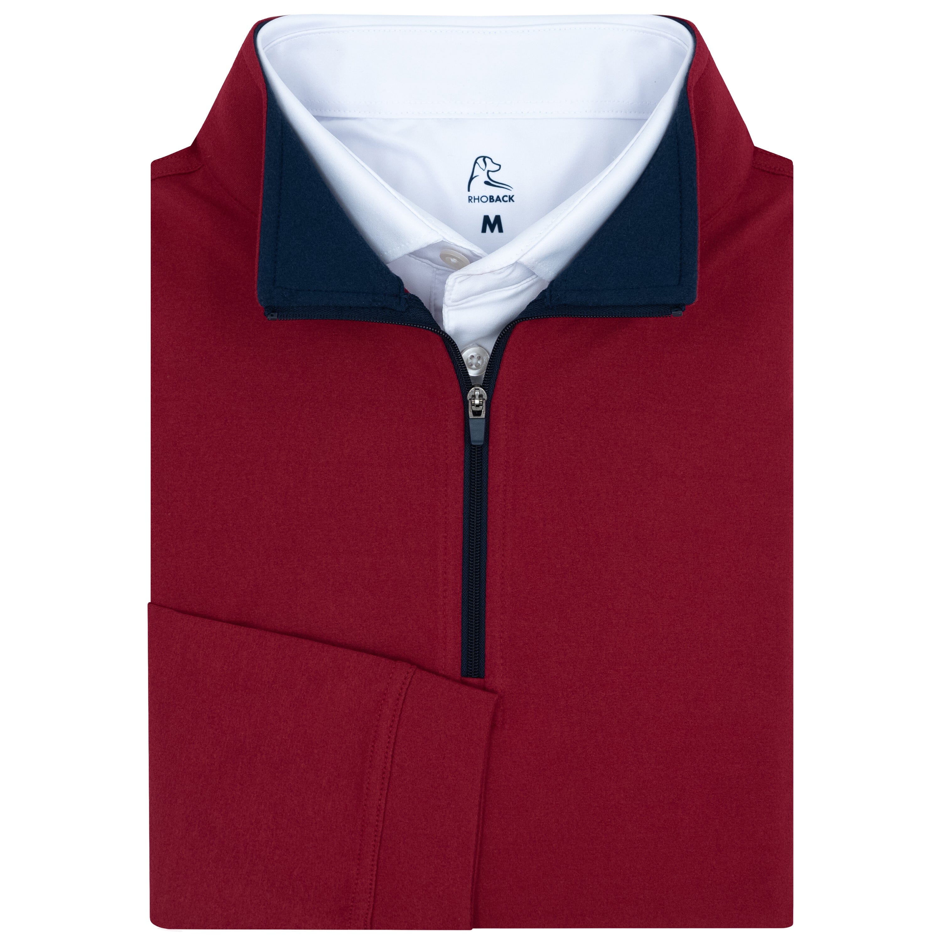 Heather Performance Q-Zip | Heather - Cardinal Red/Merlot