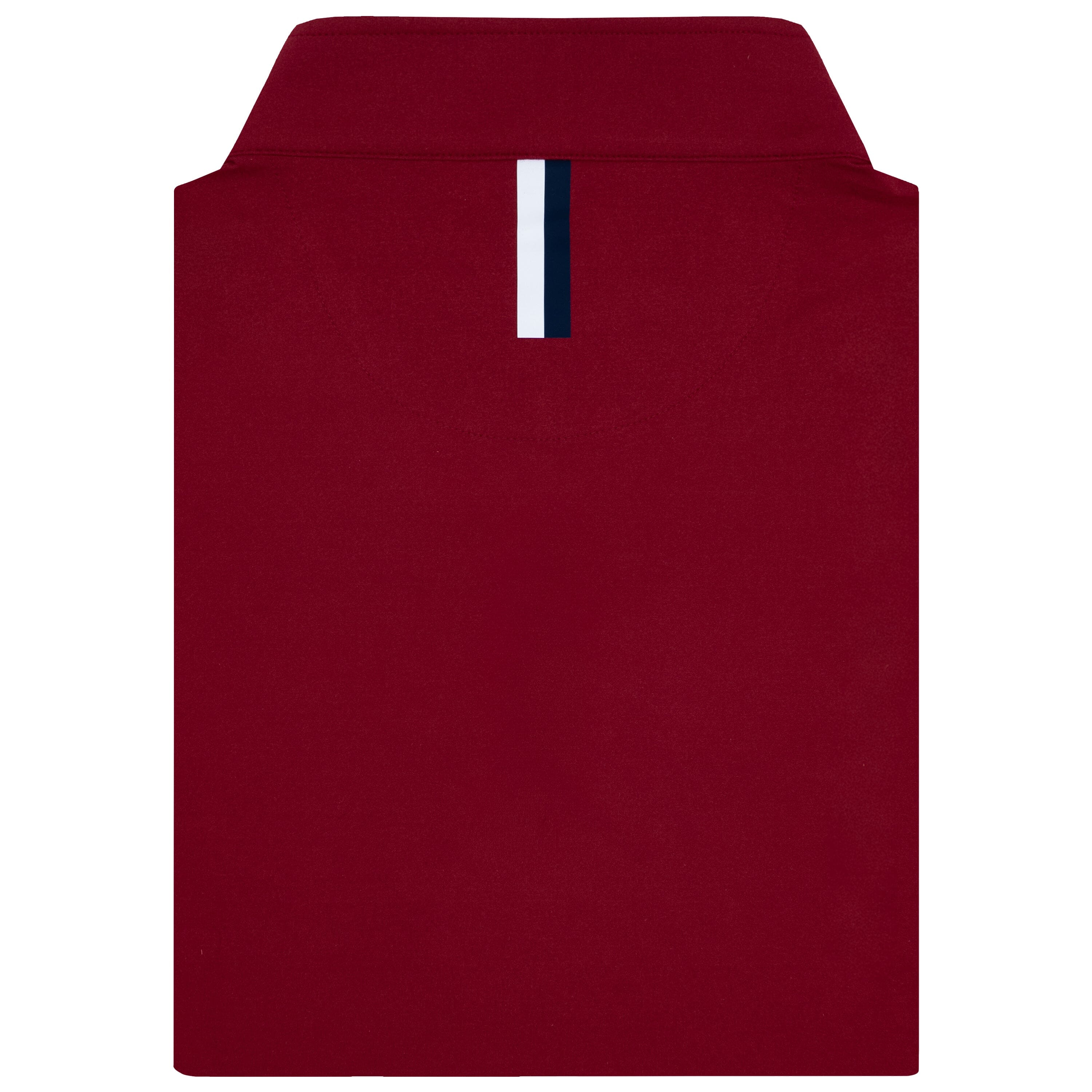 Alternative view of Heather Performance Q-Zip | Heather - Cardinal Red/Merlot