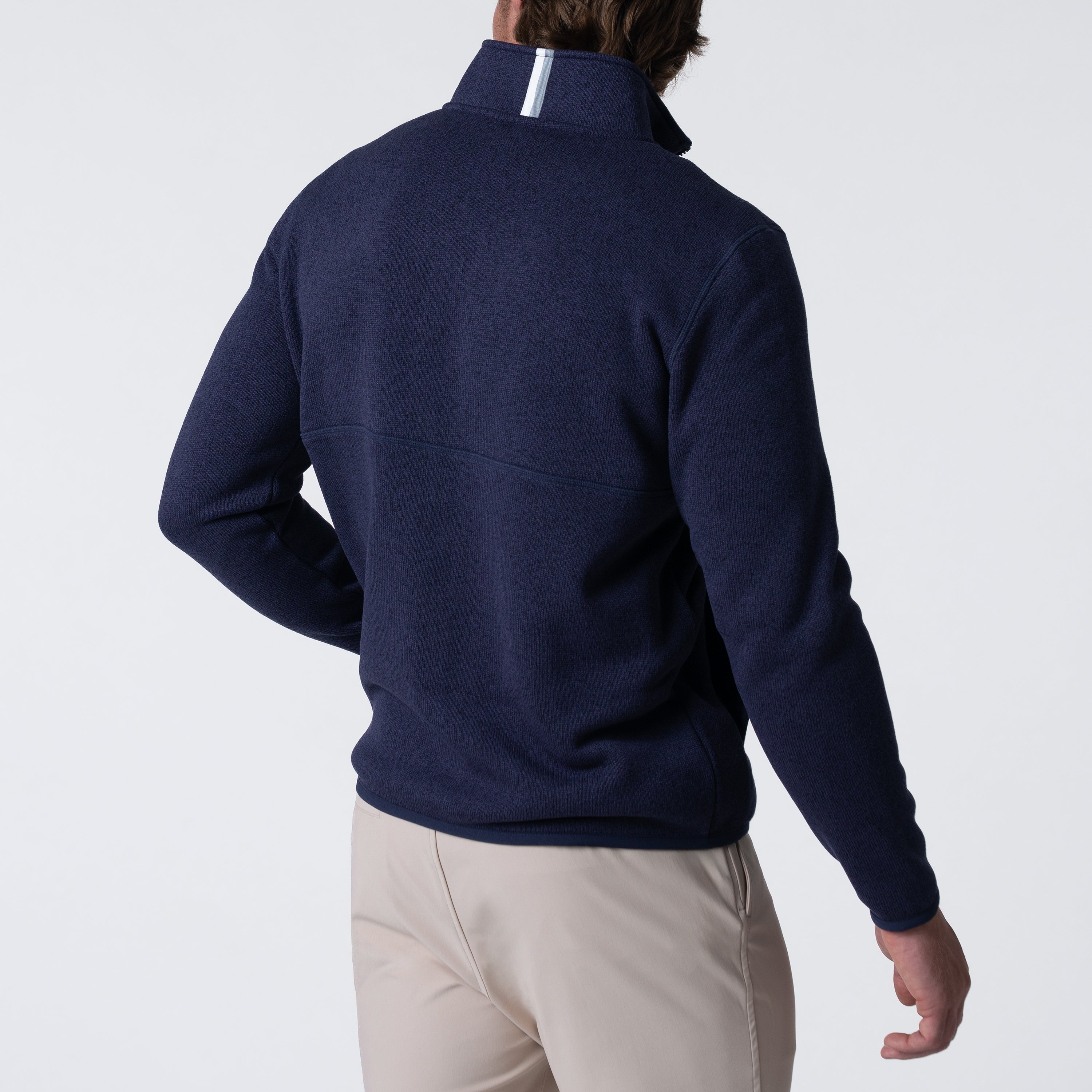 Alternative view of Peak Sweater Fleece Jacket | Heather - Fleet Navy/Fleet Navy