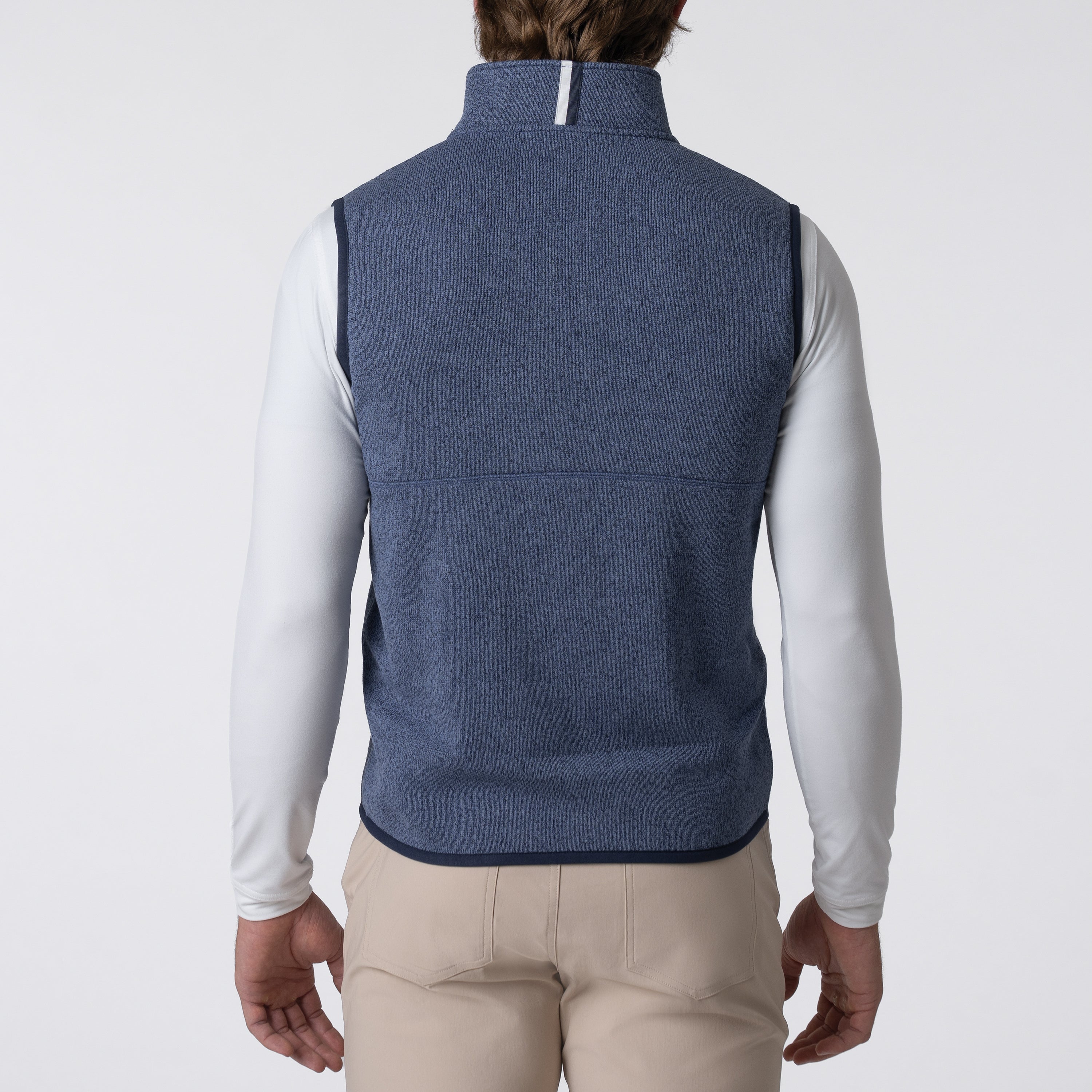 Alternative view of Peak Sweater Fleece Vest | Heather - Fleet Navy/Coastal Blue
