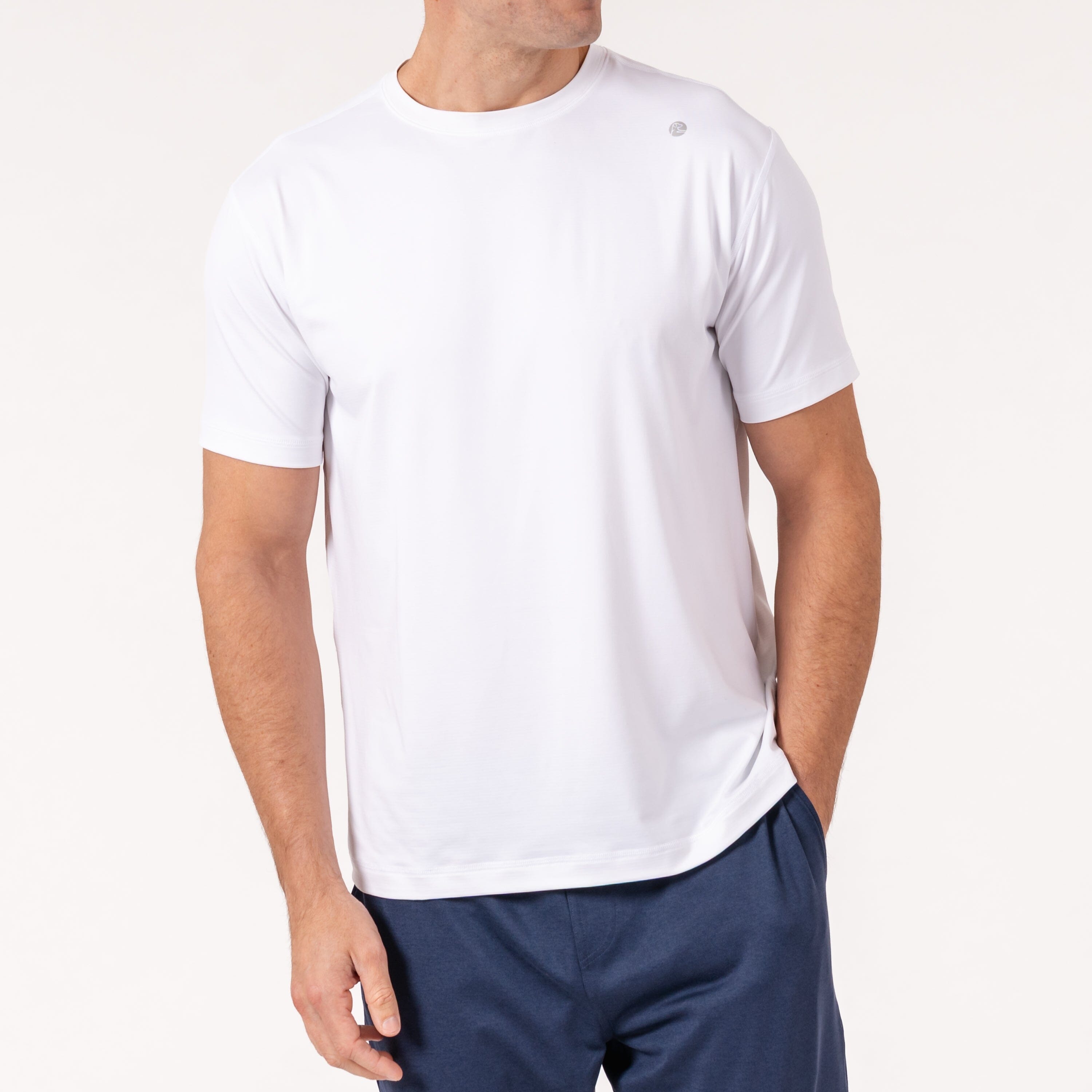 Alternative view of Blitz Tech Tee | Solid - White
