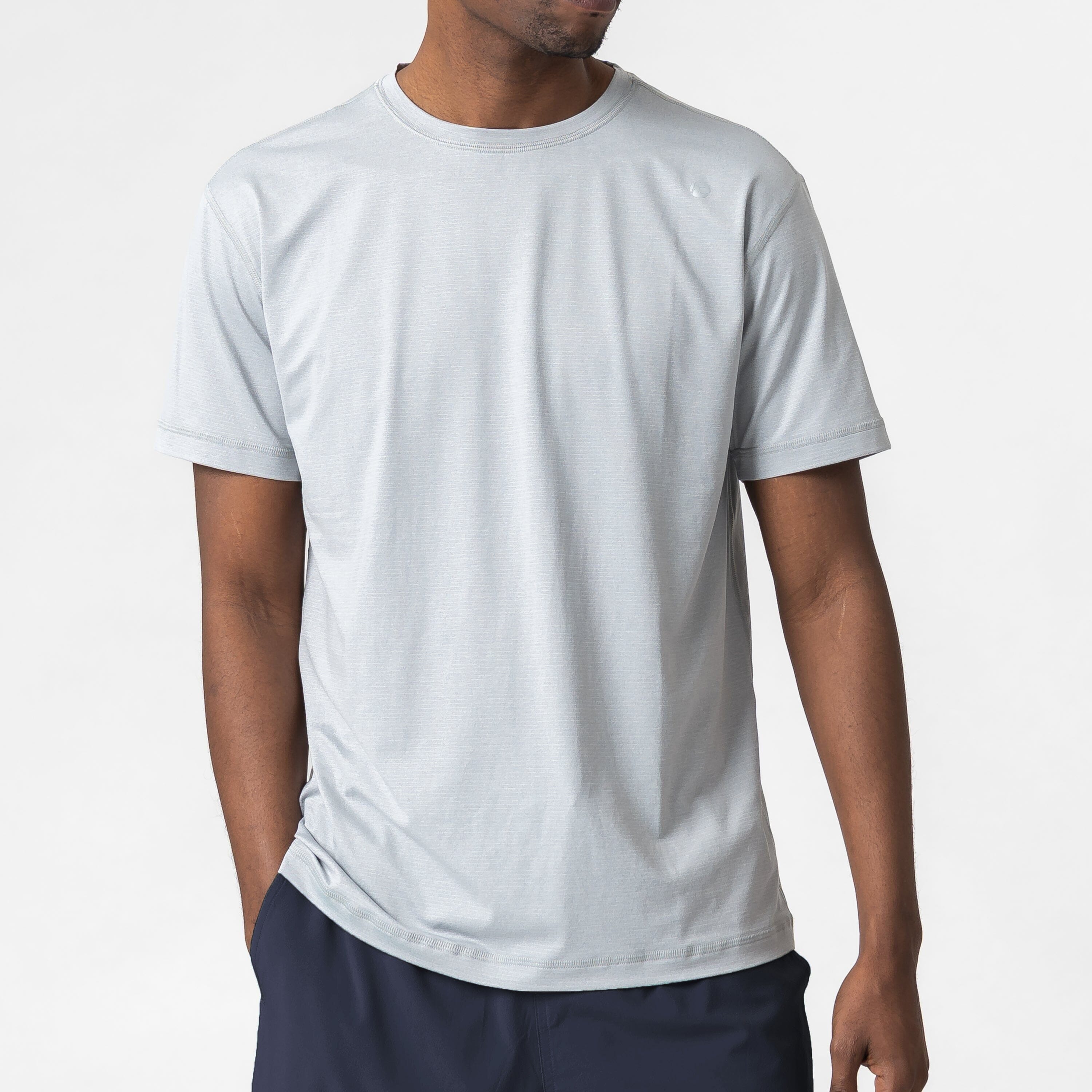 Blitz Tech Tee | Heather - Stainless Steel/Stratus Grey