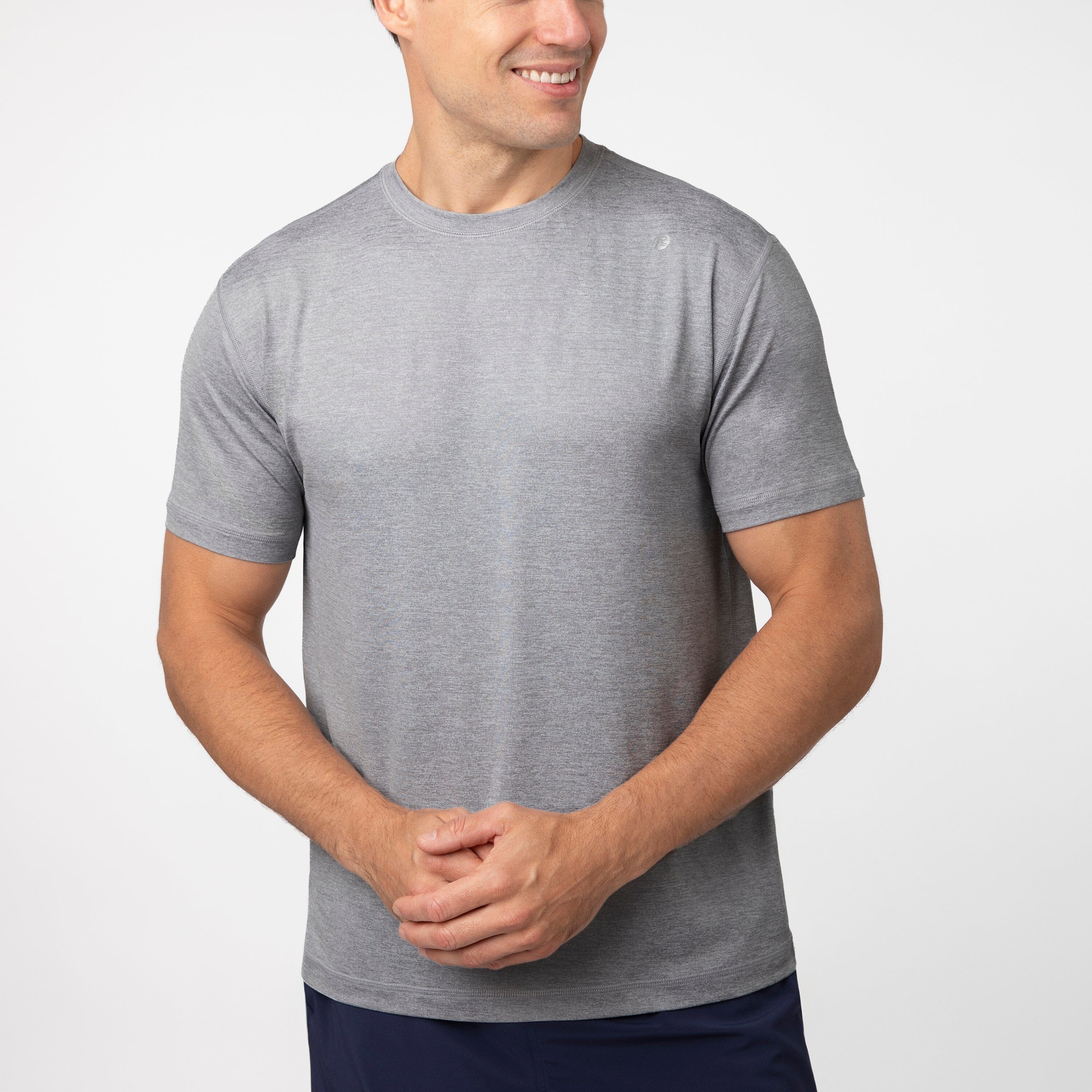 Blitz Tech Tee 2.0 | Heather - Stainless Steel/Stratus Grey