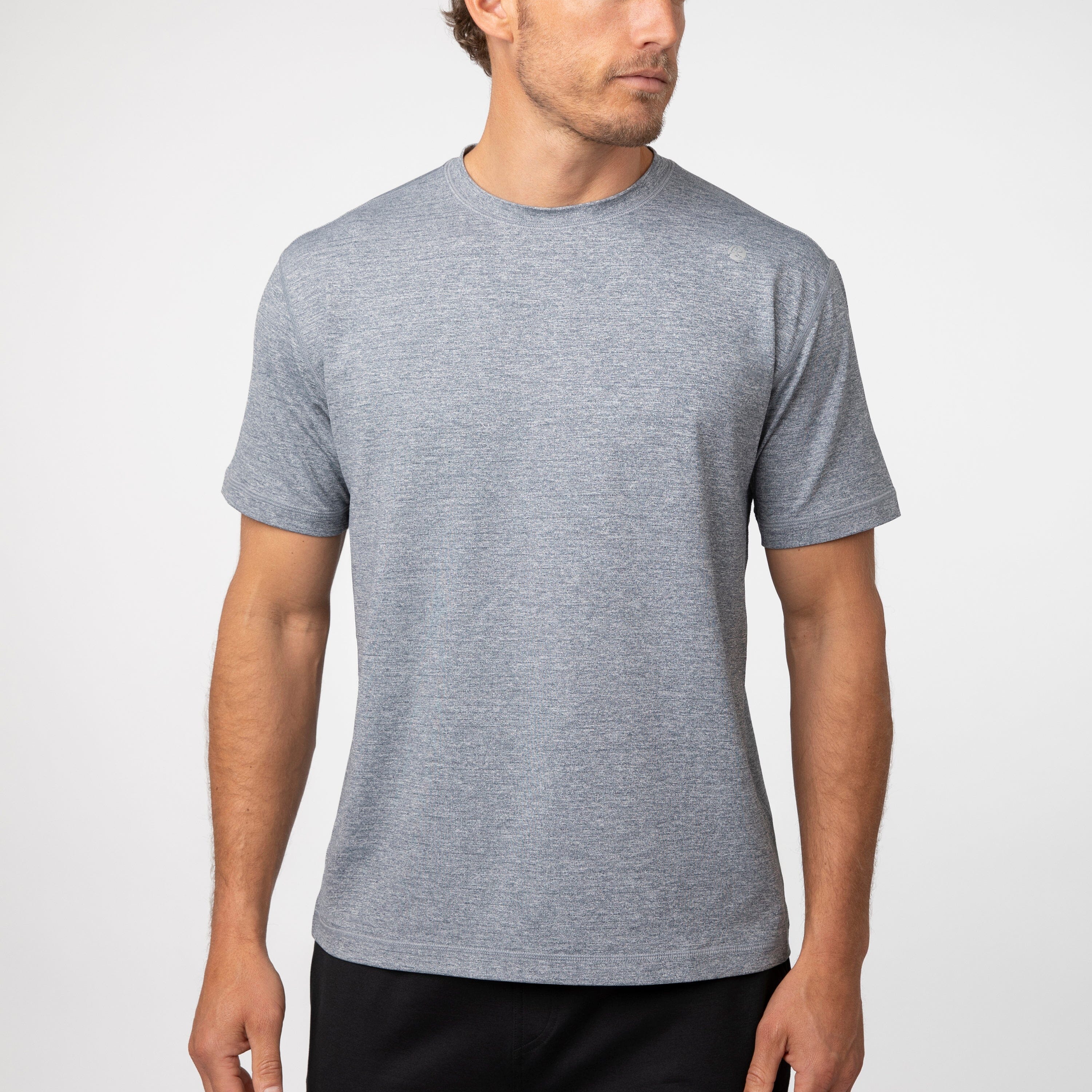 Blitz Tech Tee 2.0 | Heather - Postgame Grey/White
