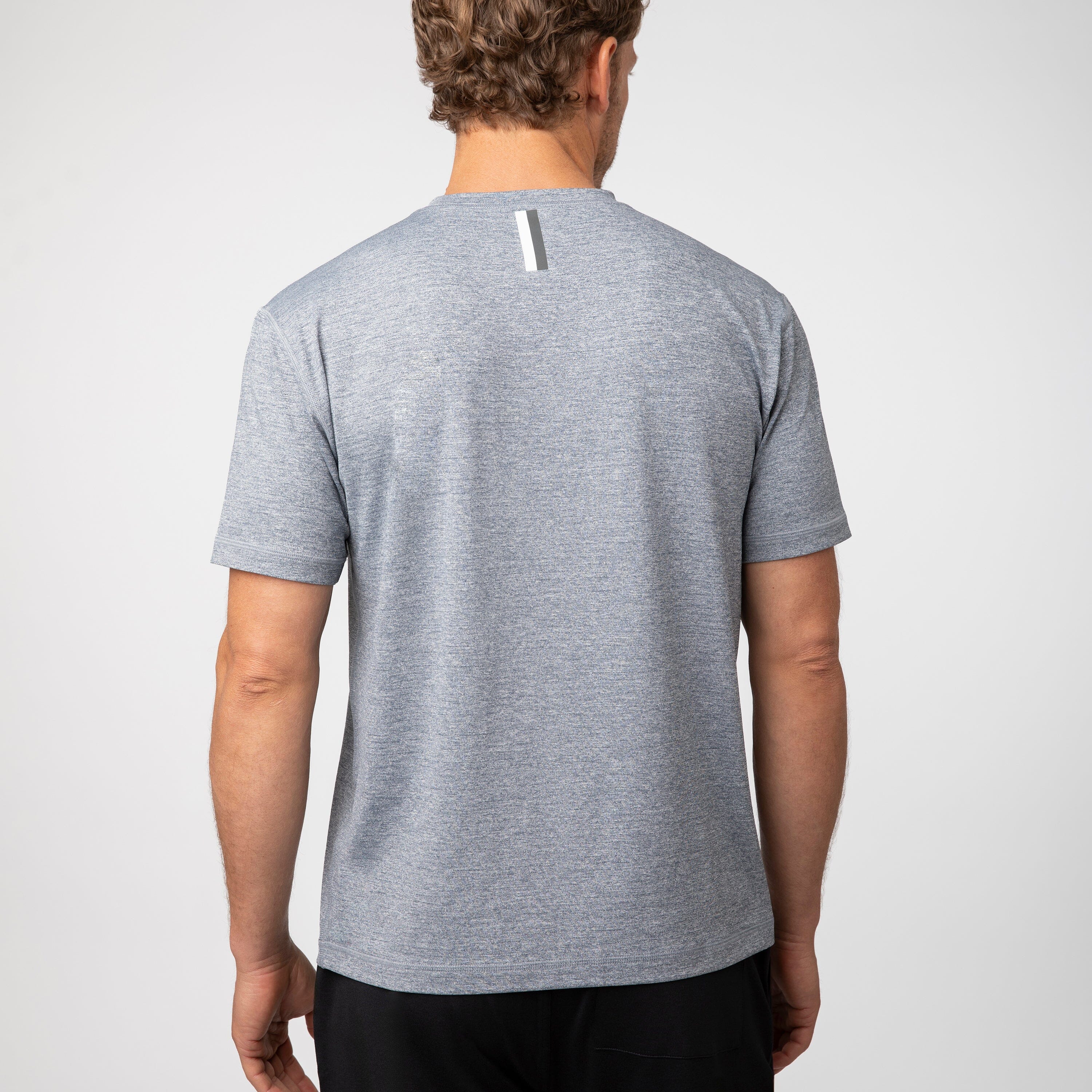 Alternative view of Blitz Tech Tee 2.0 | Heather - Postgame Grey/White