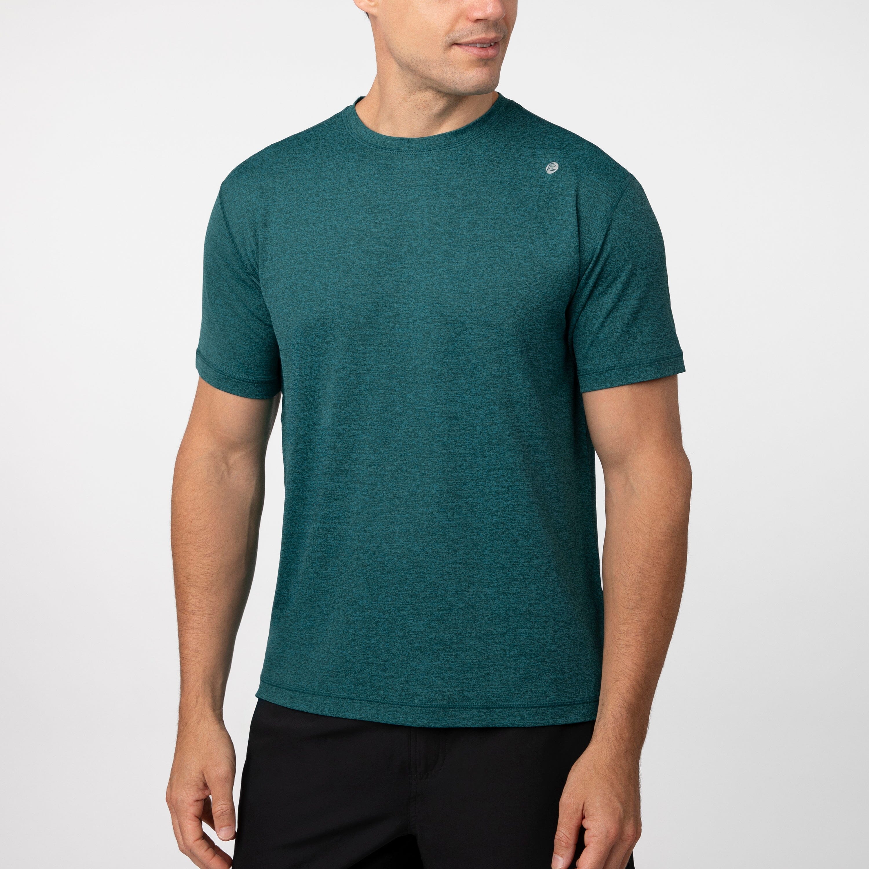 Blitz Tech Tee 2.0 | Heather - Midnight Green/Midnight Green