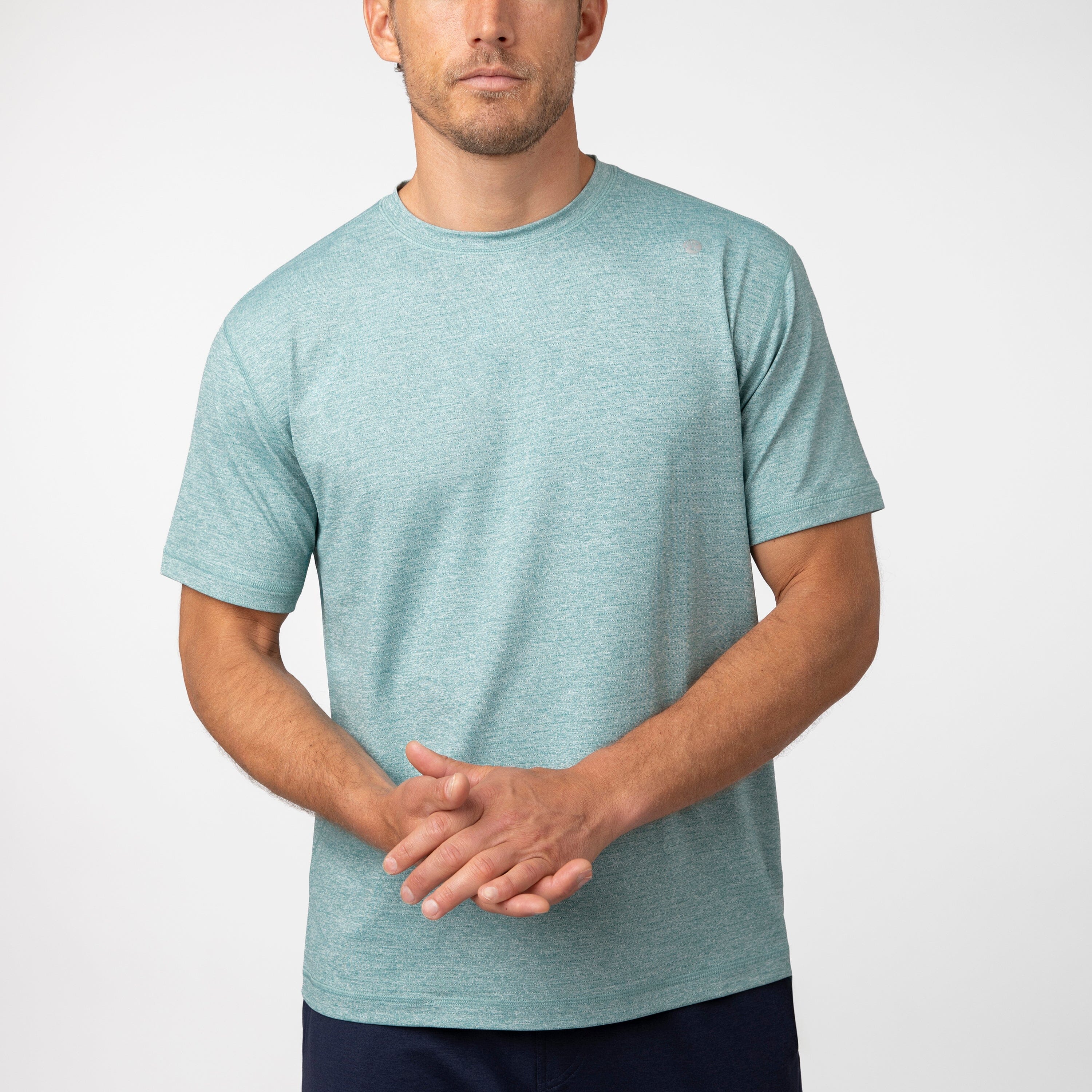 Blitz Tech Tee 2.0 | Heather - Bullfrog Green/White