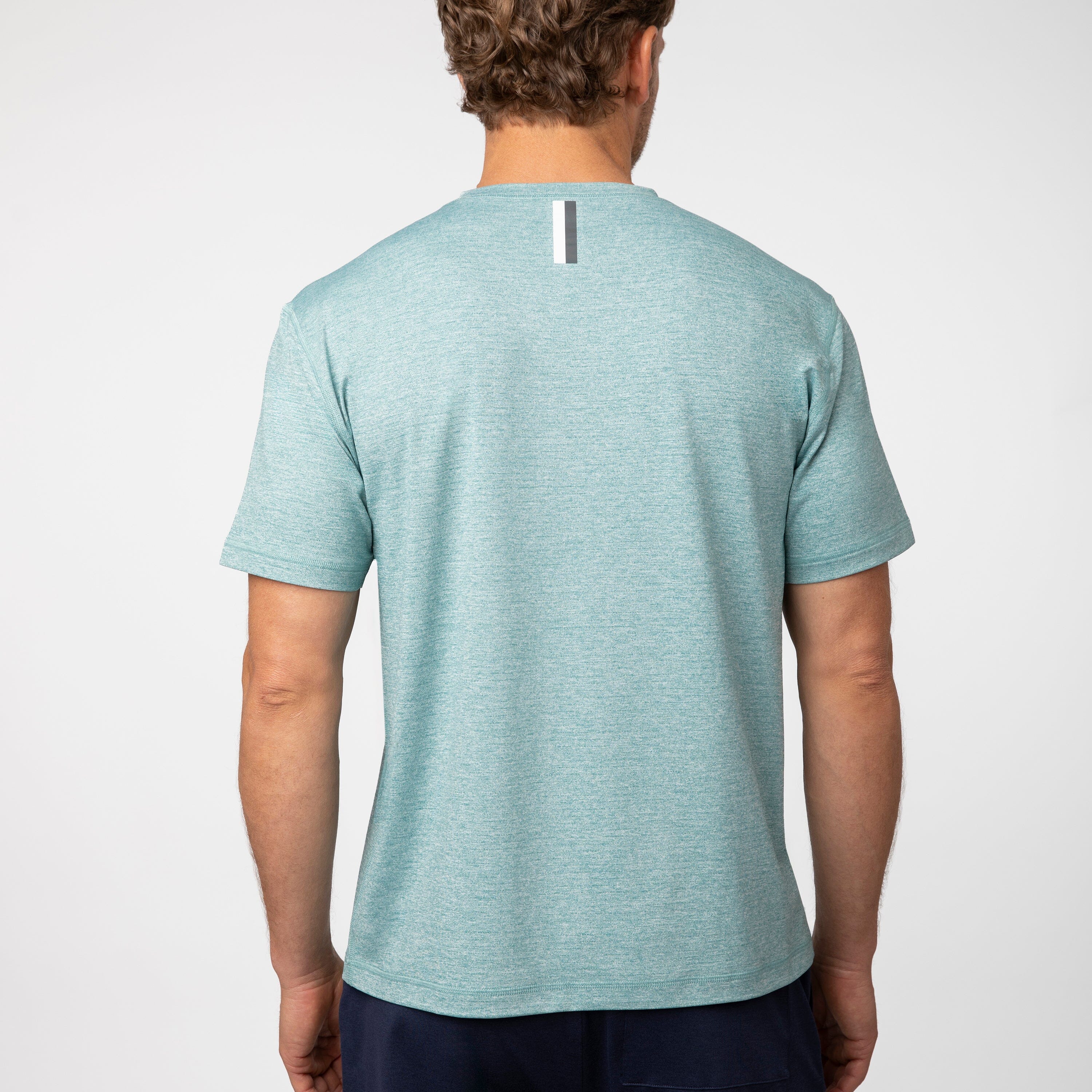 Alternative view of Blitz Tech Tee 2.0 | Heather - Bullfrog Green/White