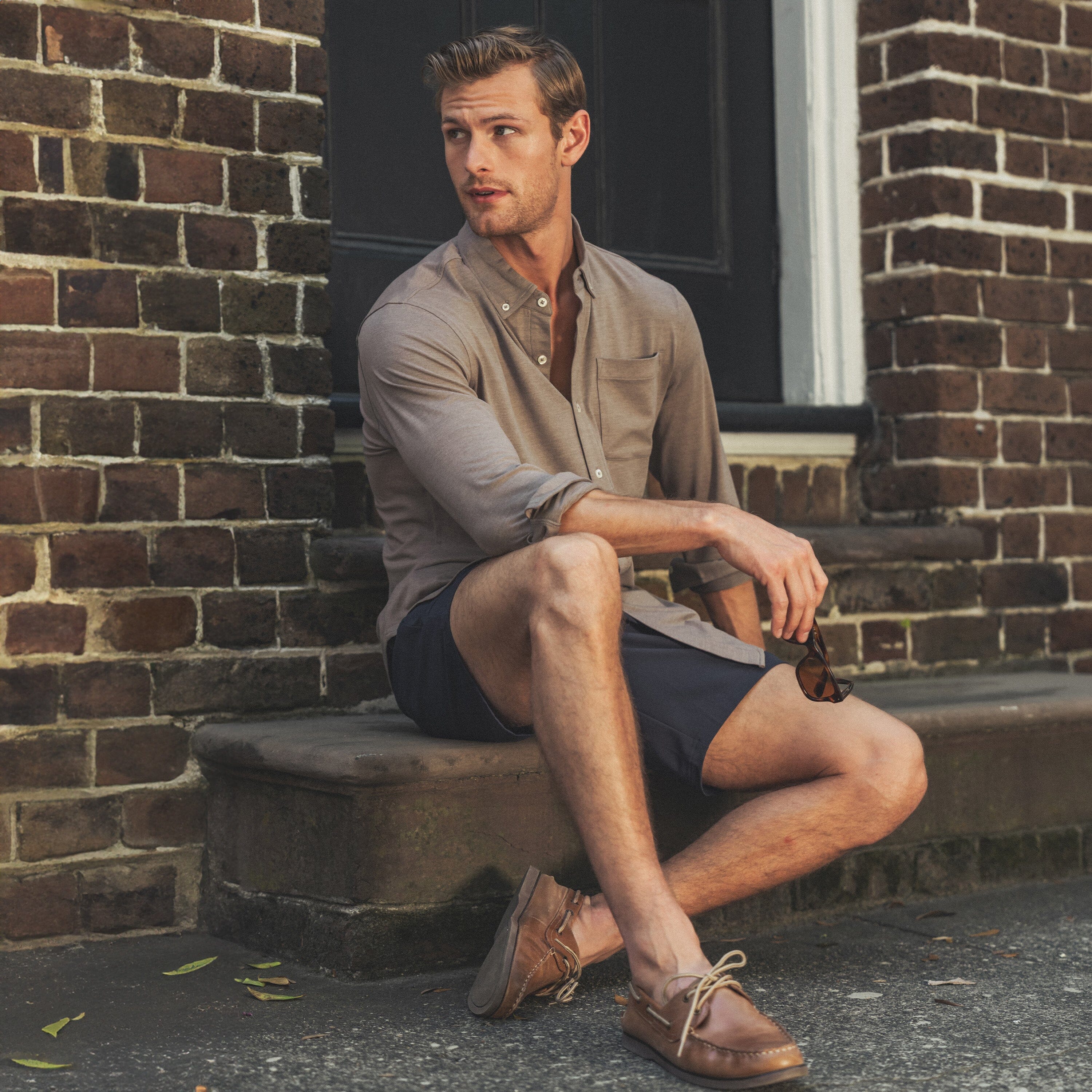 Tailwind Performance Sport Shirt | Heather - Greyhawk/Greyhawk