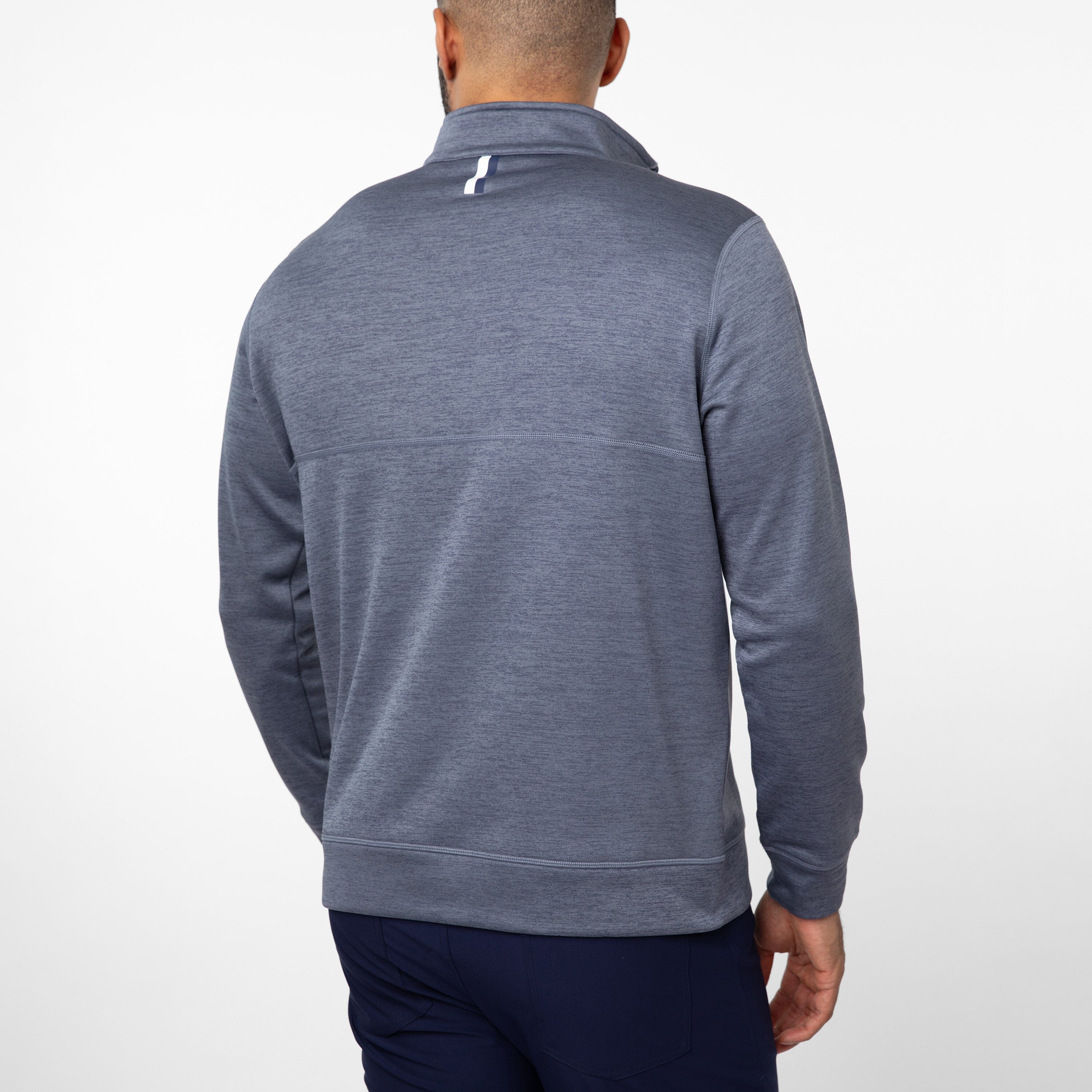 Alternative view of Knoll Performance Half-Zip | Heather - Everest Grey/Everest Grey