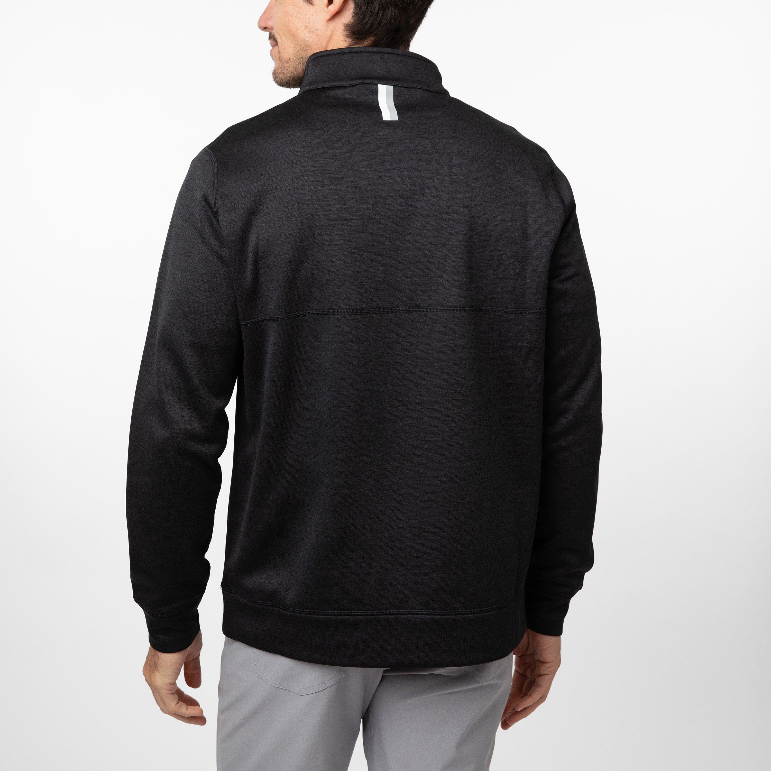 Alternative view of Knoll Performance Half-Zip | Heather - Midnight Black/Midnight Black